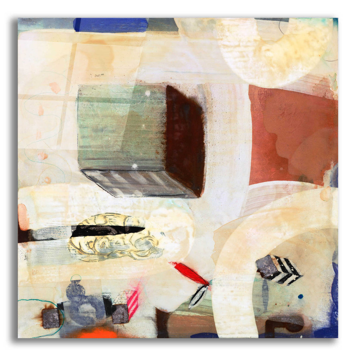Epic Art 'Brain Freeze 3' by Aleah Koury, Acrylic Glass Wall Art