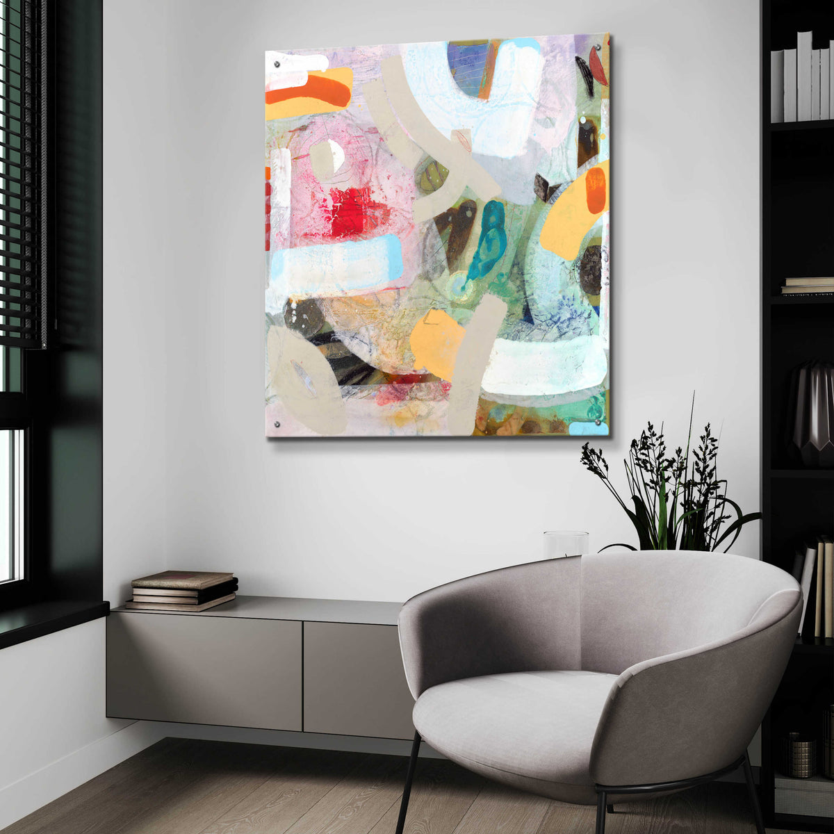 Epic Art 'Changed My Mind 4' by Aleah Koury, Acrylic Glass Wall Art,36x36