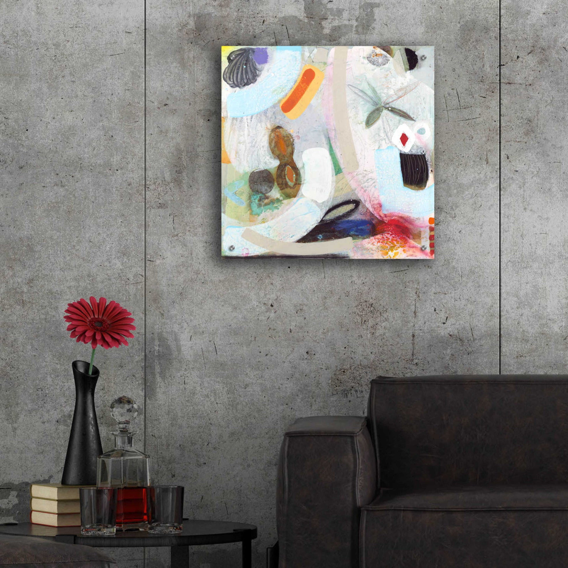 Epic Art 'Changed My Mind 6' by Aleah Koury, Acrylic Glass Wall Art,24x24