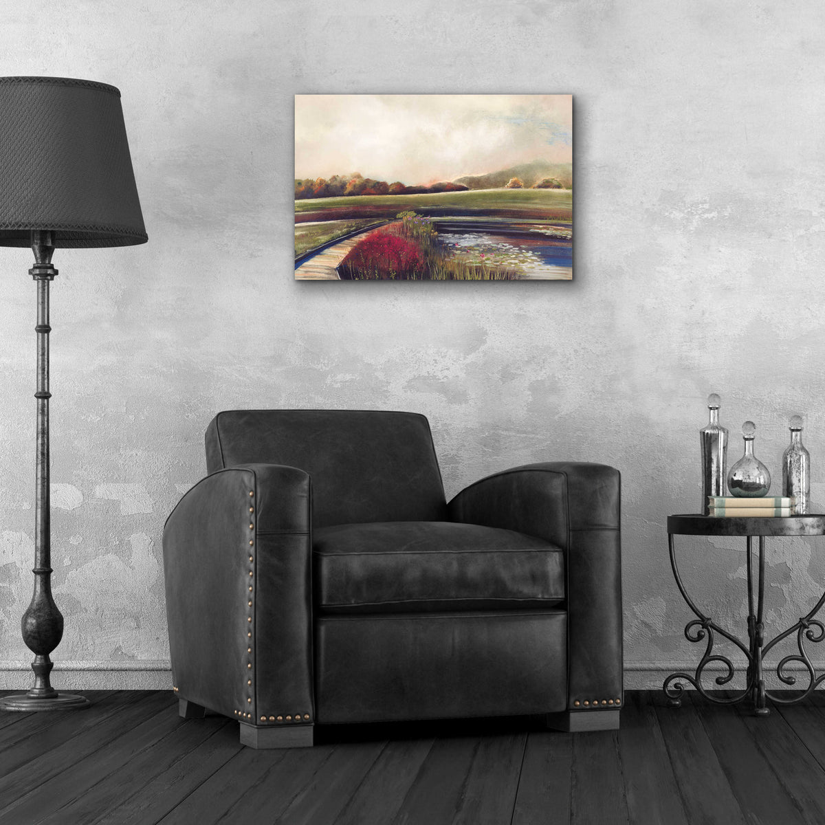 Epic Art 'Edge of Autumn' by Aleah Koury, Acrylic Glass Wall Art,24x16