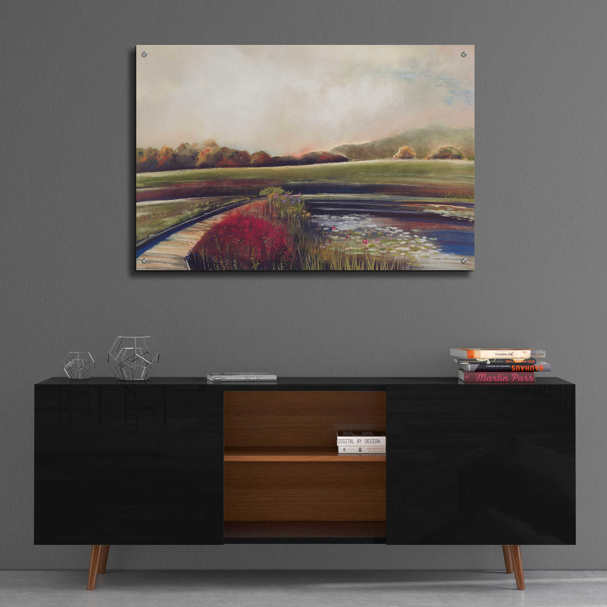 Epic Art 'Edge of Autumn' by Aleah Koury, Acrylic Glass Wall Art,36x24