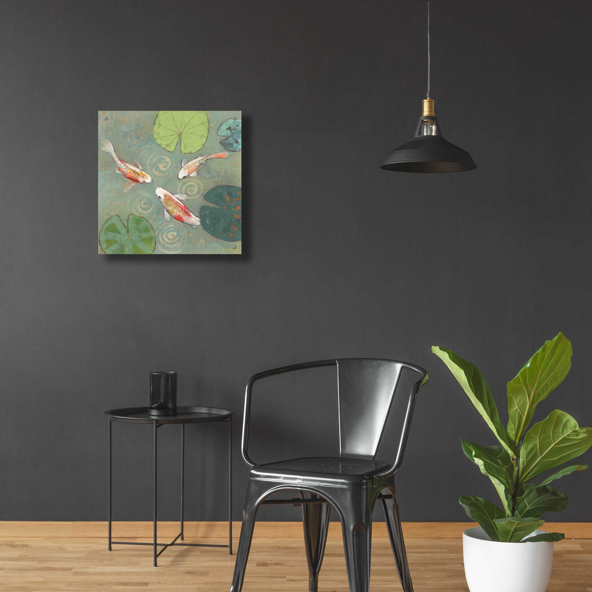 Epic Art 'Floating Motion I' by Aleah Koury, Acrylic Glass Wall Art,24x24