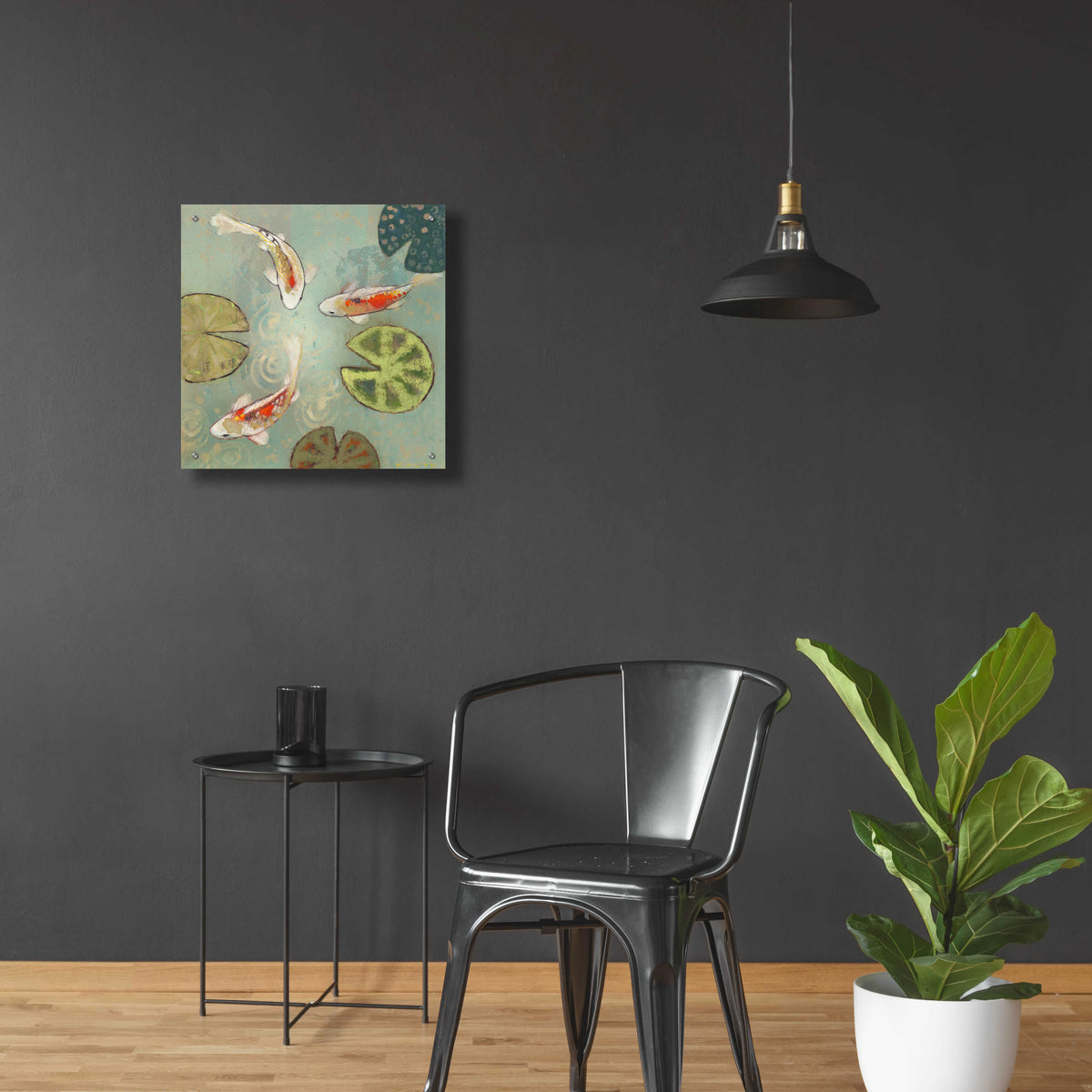 Epic Art 'Floating Motion II' by Aleah Koury, Acrylic Glass Wall Art,24x24