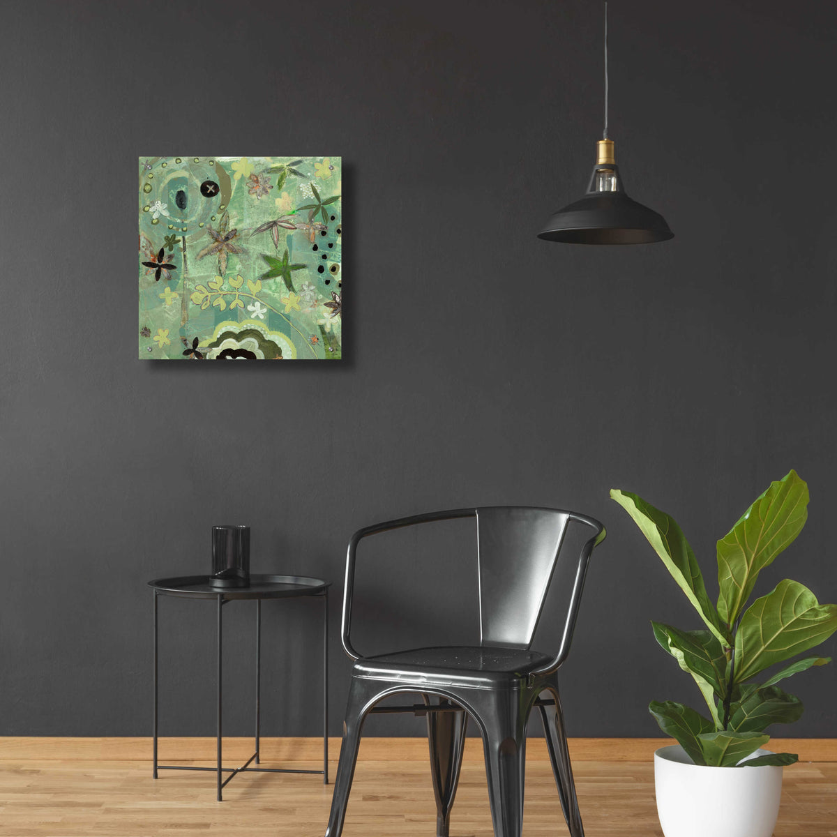 Epic Art 'Floral Fantasies 1' by Aleah Koury, Acrylic Glass Wall Art,24x24