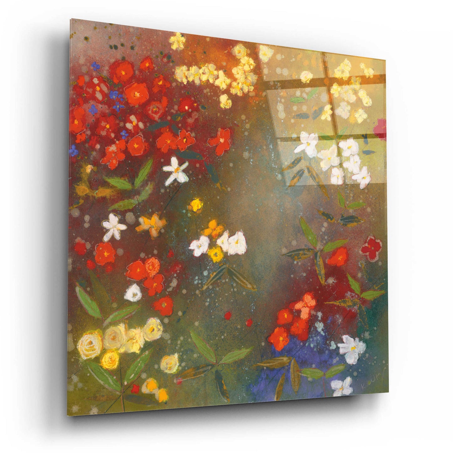 Epic Art 'Gardens in the Mist IV' by Aleah Koury, Acrylic Glass Wall Art,12x12