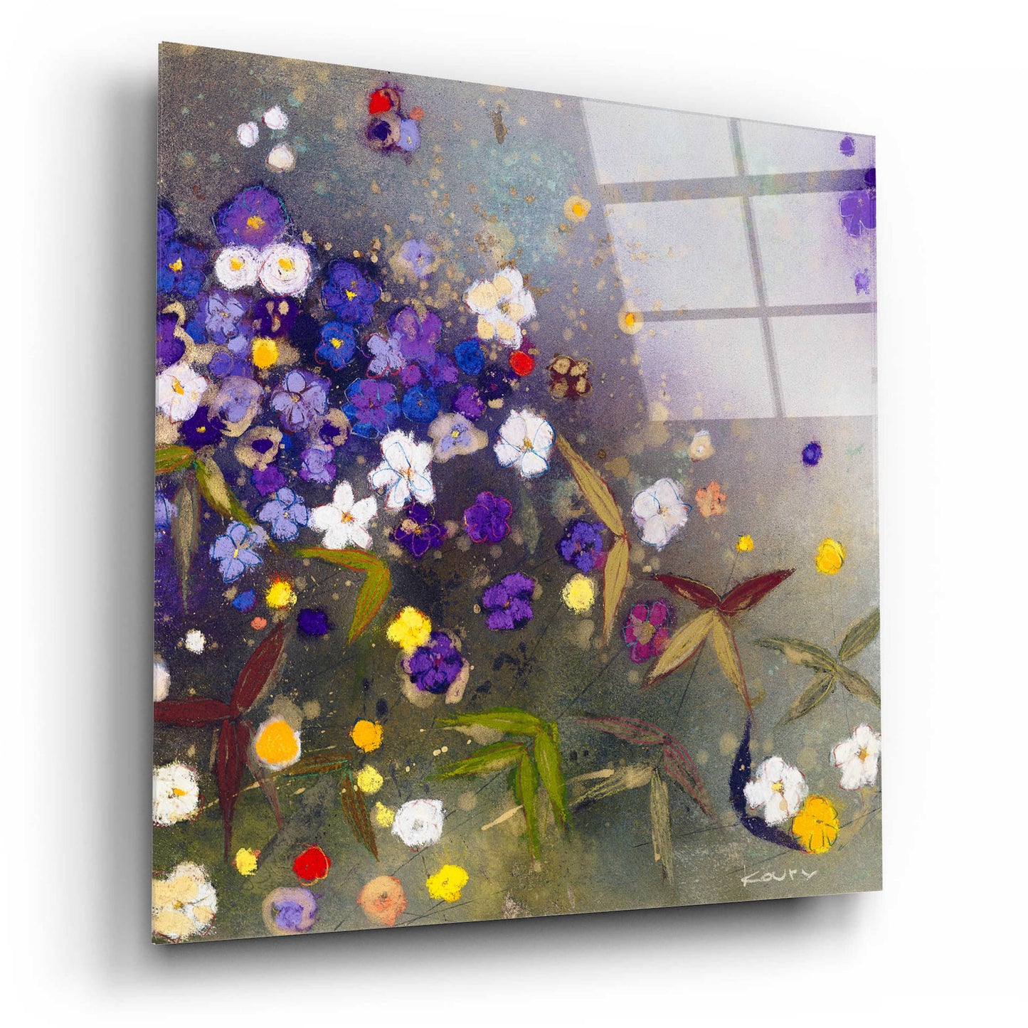 Epic Art 'Gardens in the Mist IX' by Aleah Koury, Acrylic Glass Wall Art,12x12