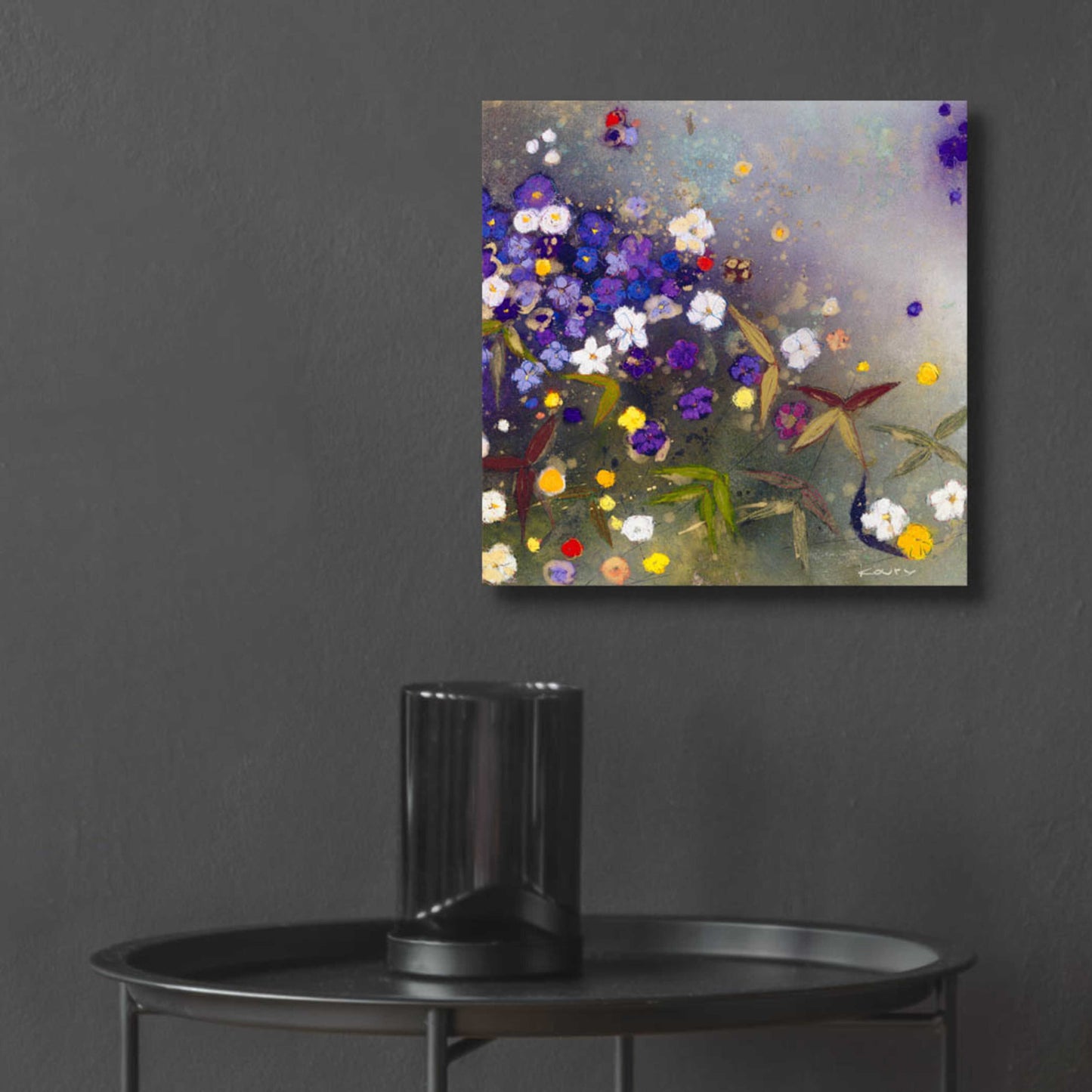 Epic Art 'Gardens in the Mist IX' by Aleah Koury, Acrylic Glass Wall Art,12x12