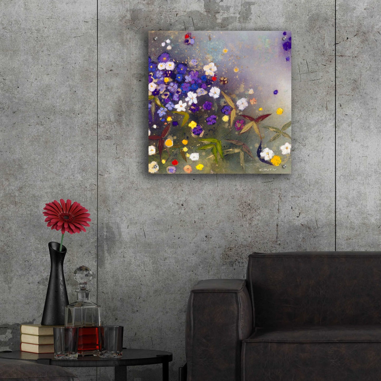 Epic Art 'Gardens in the Mist IX' by Aleah Koury, Acrylic Glass Wall Art,24x24