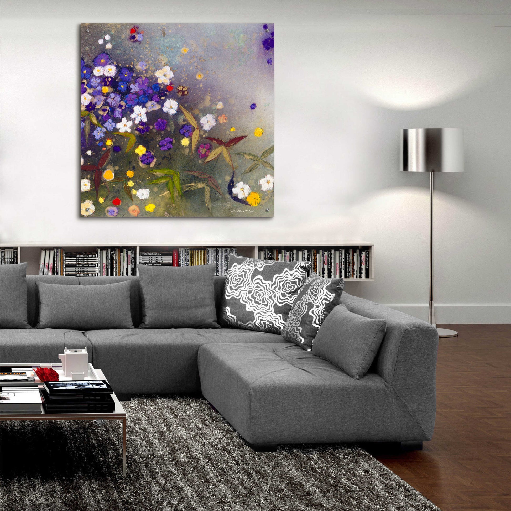 Epic Art 'Gardens in the Mist IX' by Aleah Koury, Acrylic Glass Wall Art,36x36