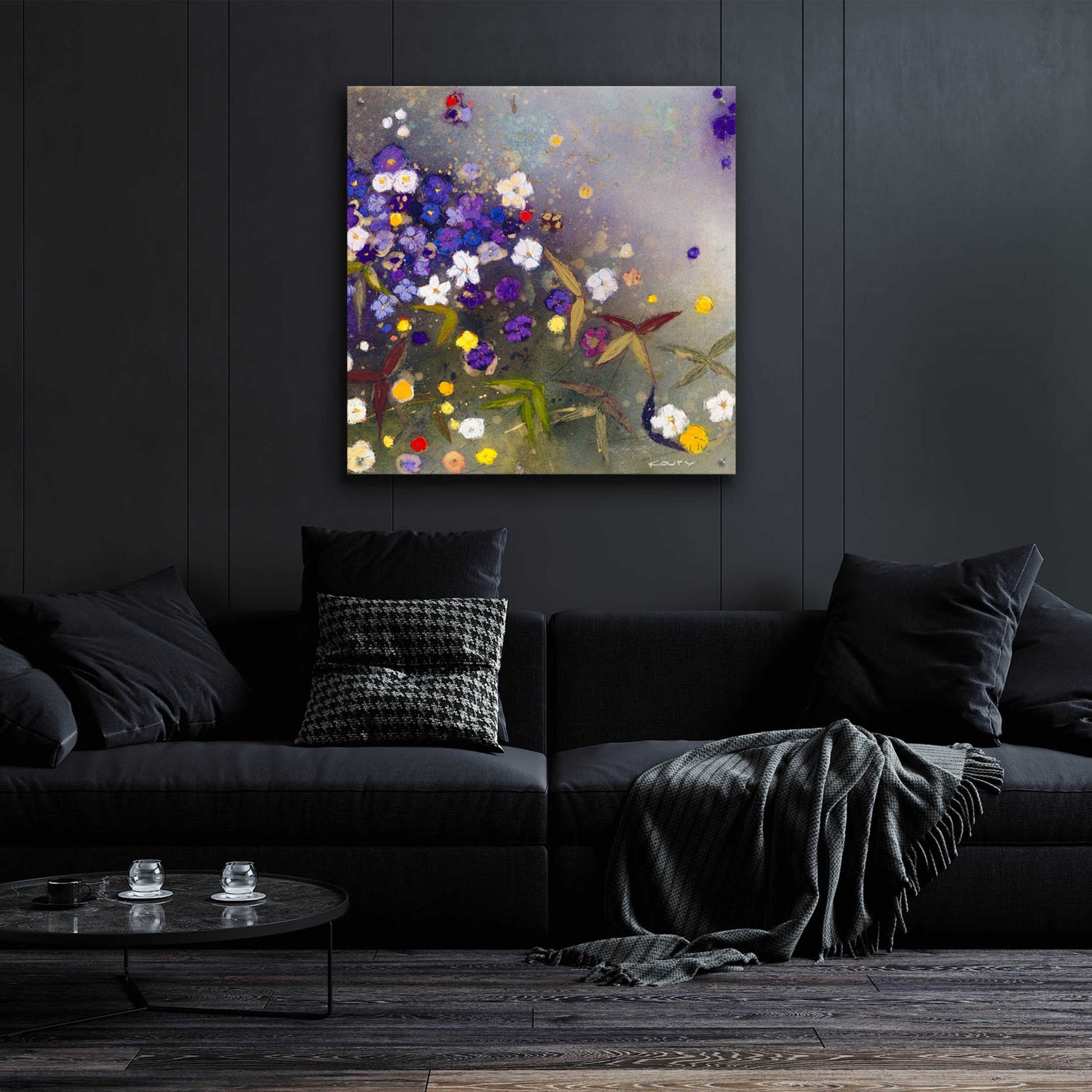 Epic Art 'Gardens in the Mist IX' by Aleah Koury, Acrylic Glass Wall Art,36x36