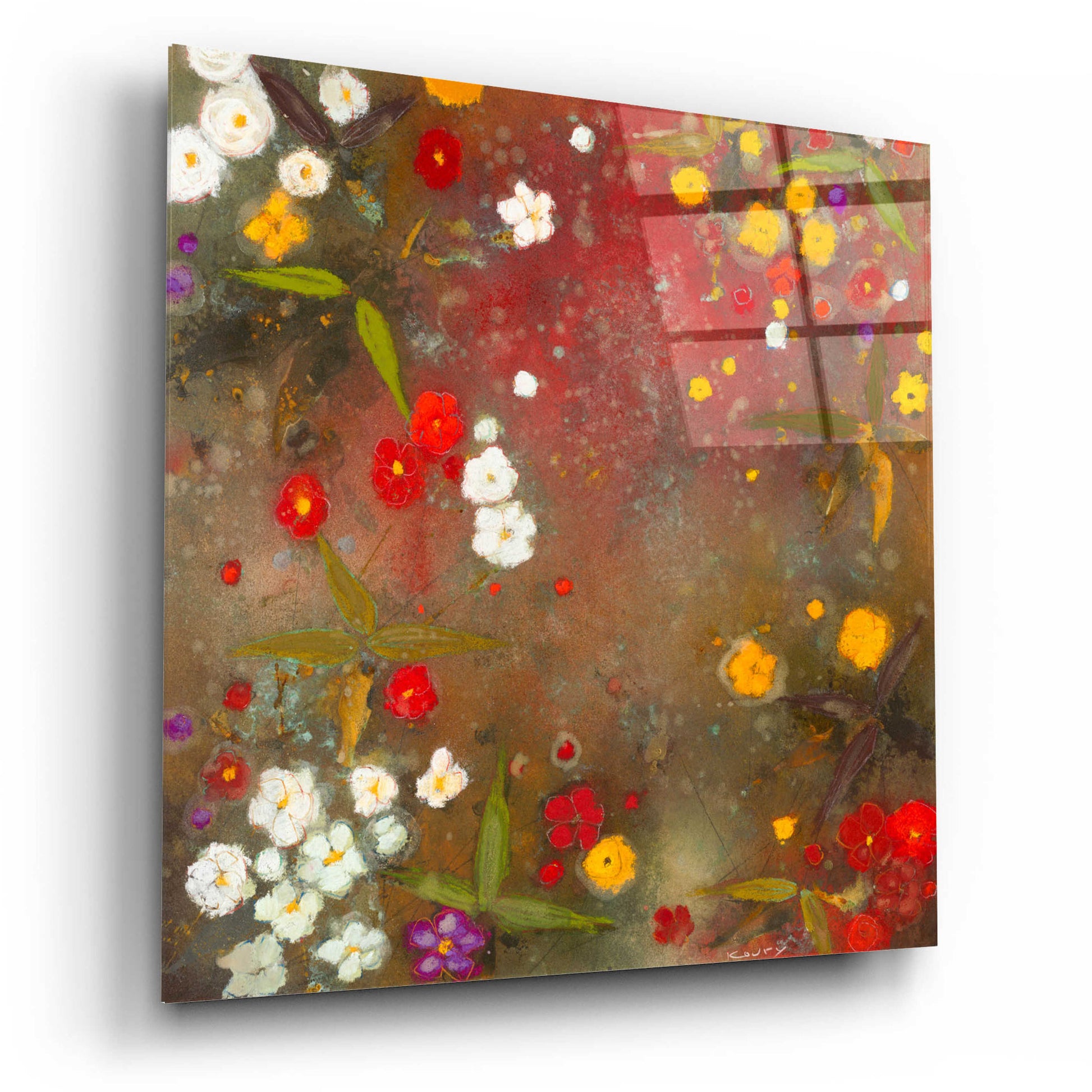 Epic Art 'Gardens in the Mist VI' by Aleah Koury, Acrylic Glass Wall Art,12x12