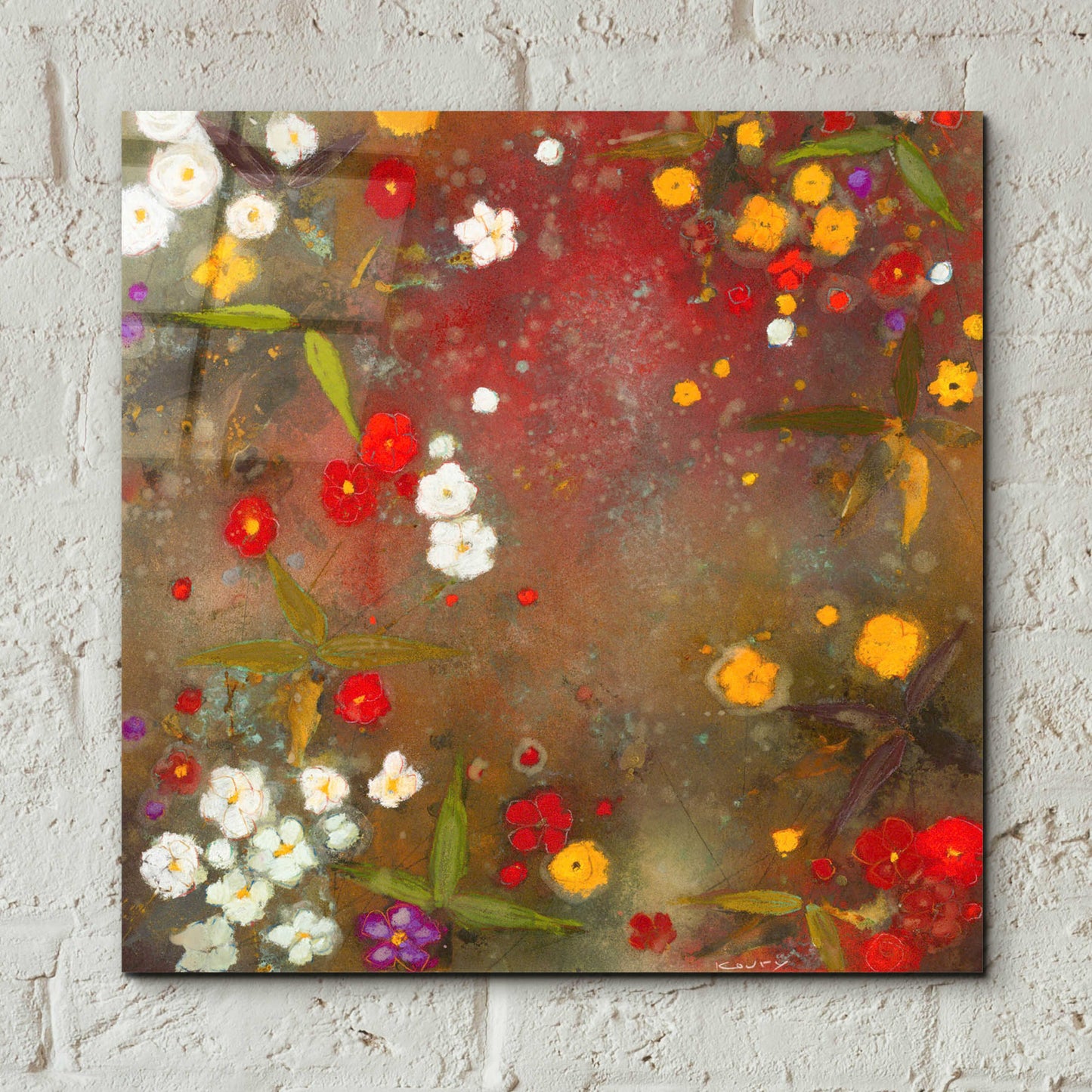 Epic Art 'Gardens in the Mist VI' by Aleah Koury, Acrylic Glass Wall Art,12x12