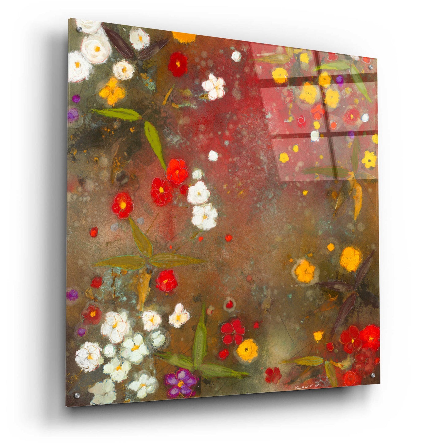 Epic Art 'Gardens in the Mist VI' by Aleah Koury, Acrylic Glass Wall Art,36x36