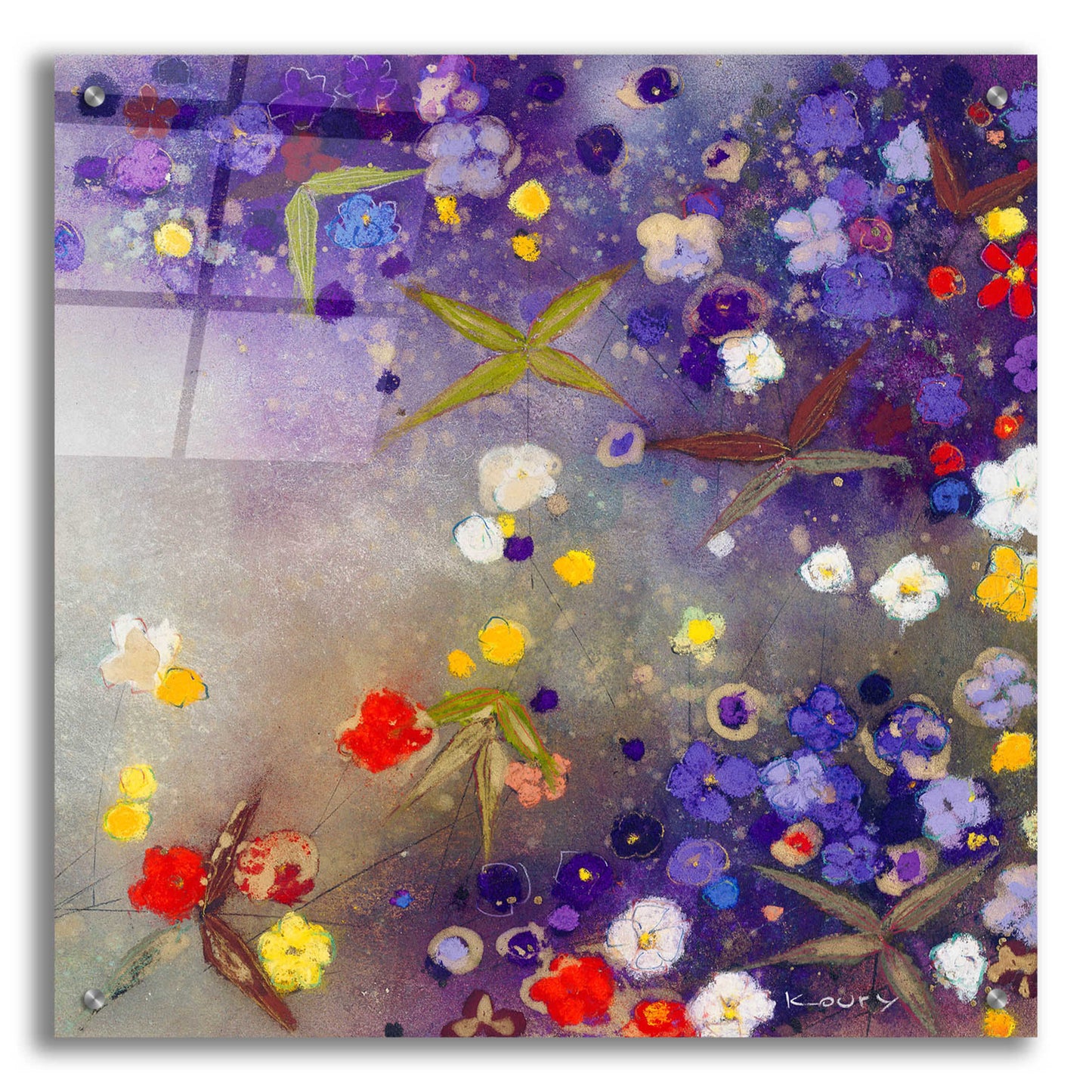 Epic Art 'Gardens in the Mist X' by Aleah Koury, Acrylic Glass Wall Art,24x24