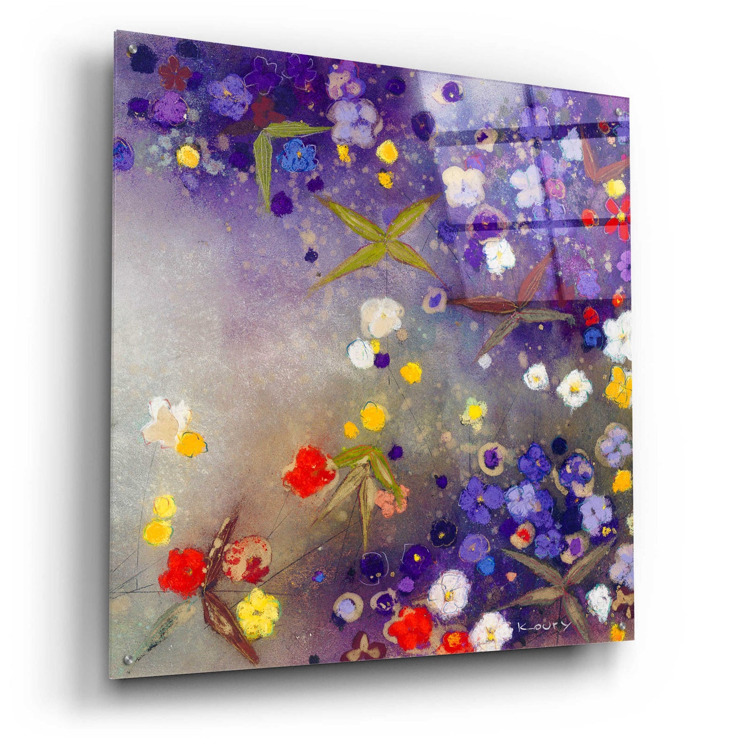 Epic Art 'Gardens in the Mist X' by Aleah Koury, Acrylic Glass Wall Art,36x36