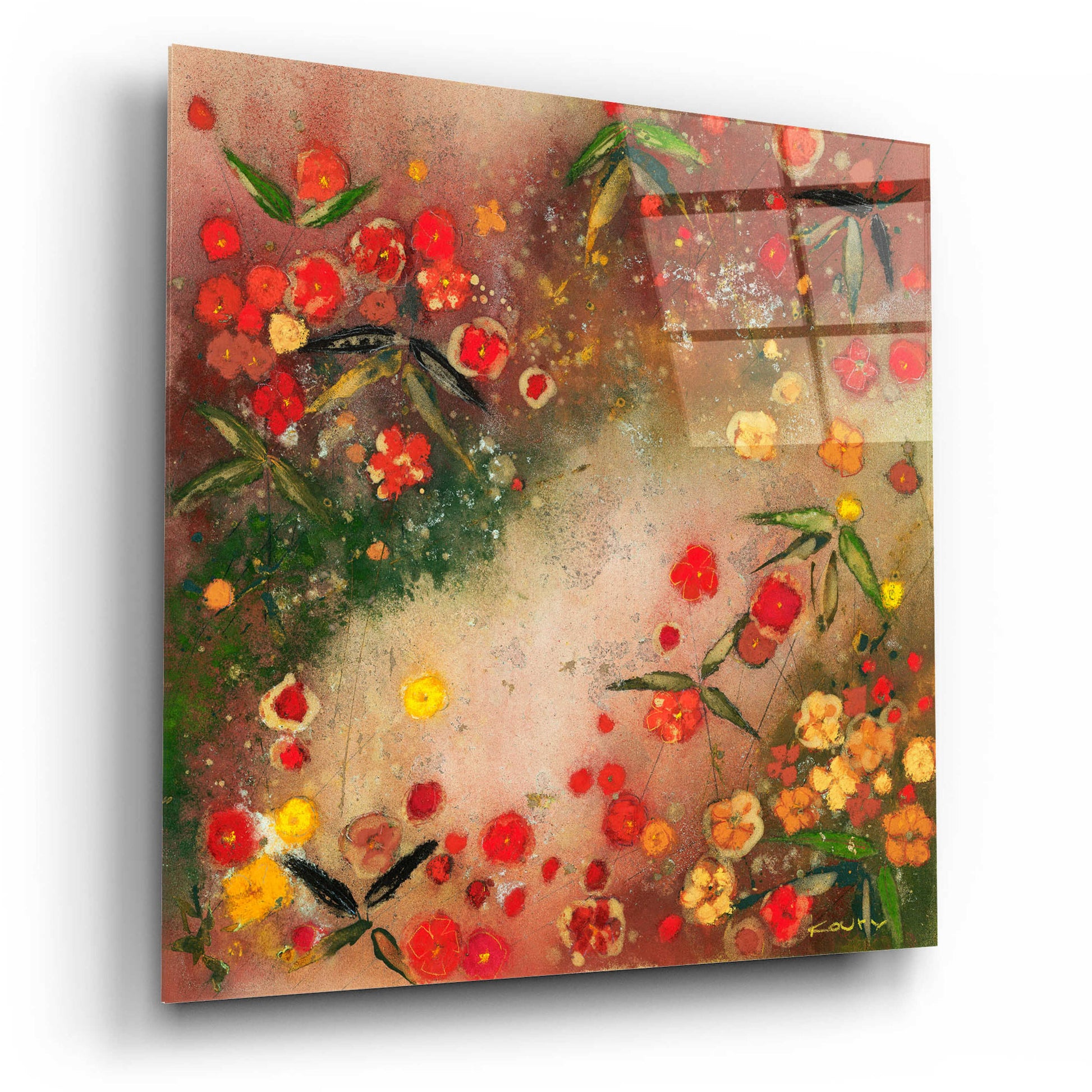 Epic Art 'Gardens in the Mist XI' by Aleah Koury, Acrylic Glass Wall Art,12x12