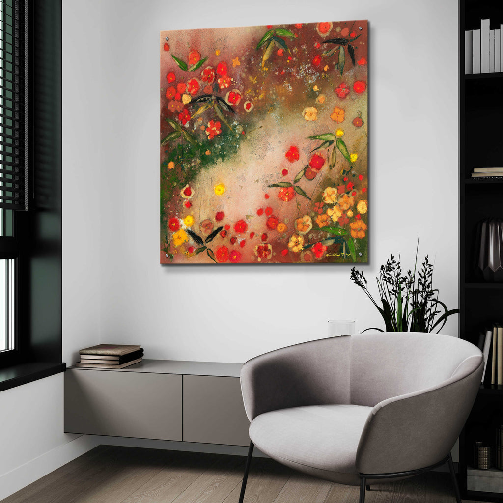 Gardens in the Mist XI by Aleah Koury - 36x36 acrylic wall art in a room