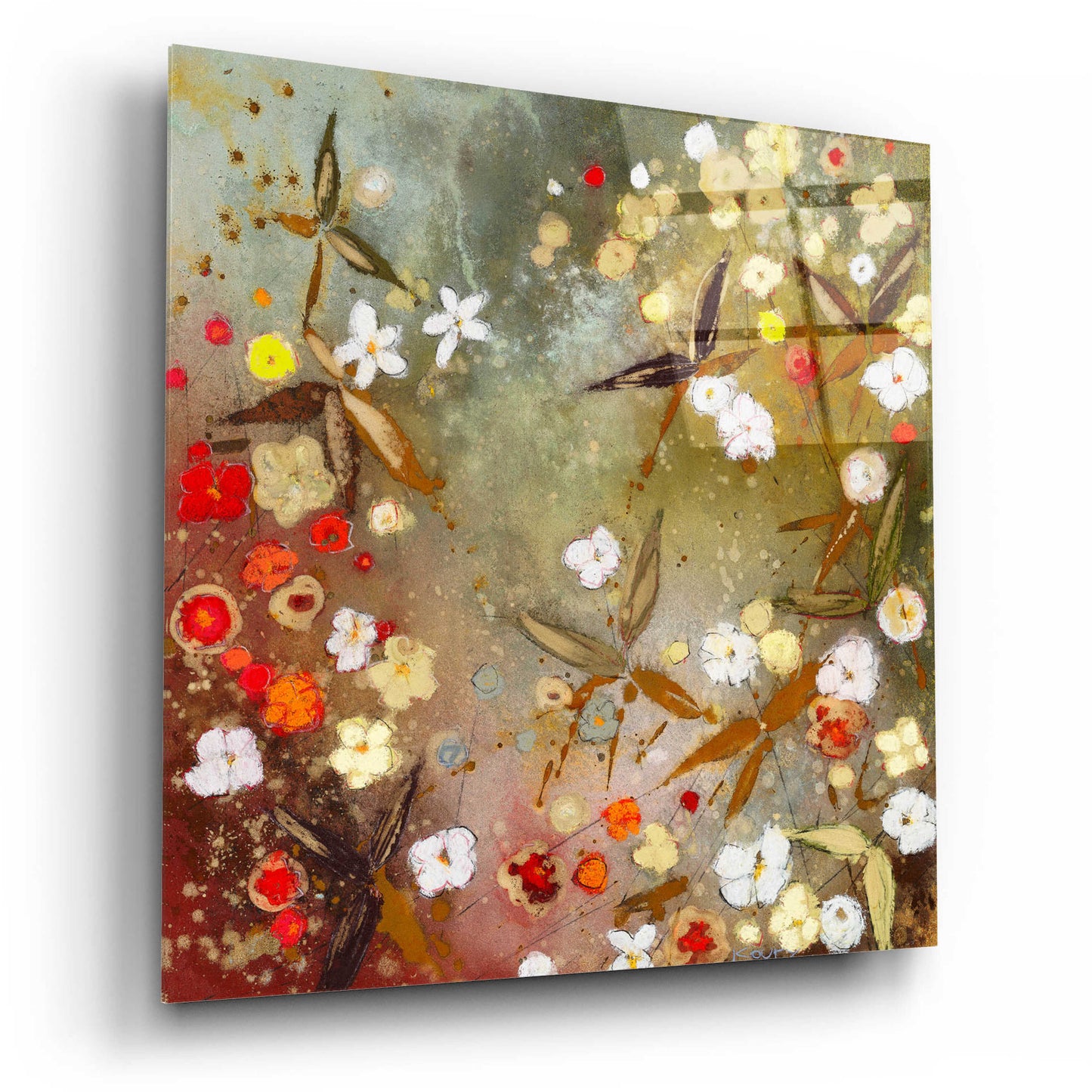 Epic Art 'Gardens in the Mist XIII' by Aleah Koury, Acrylic Glass Wall Art,12x12