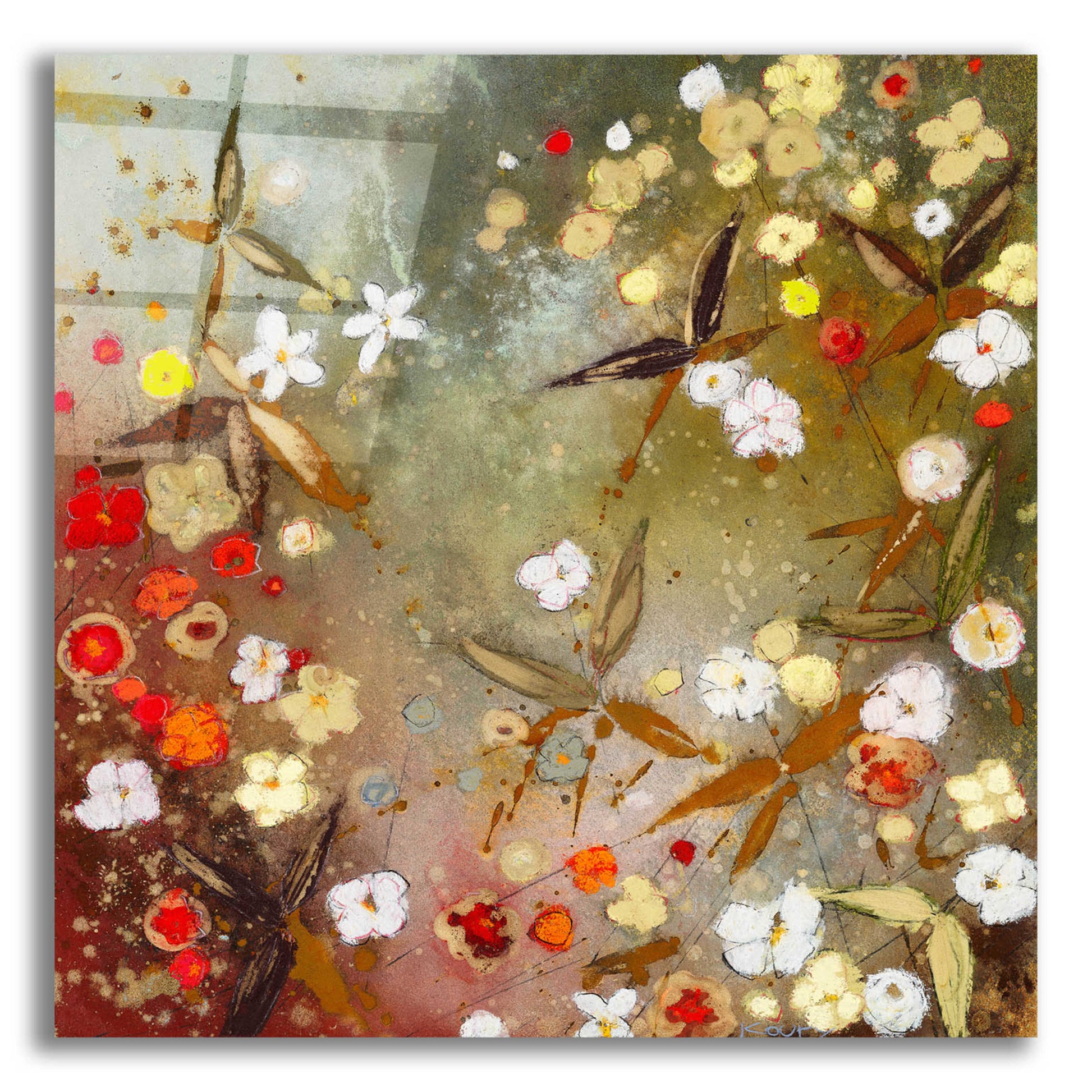 Epic Art 'Gardens in the Mist XIII' by Aleah Koury, Acrylic Glass Wall Art,12x12