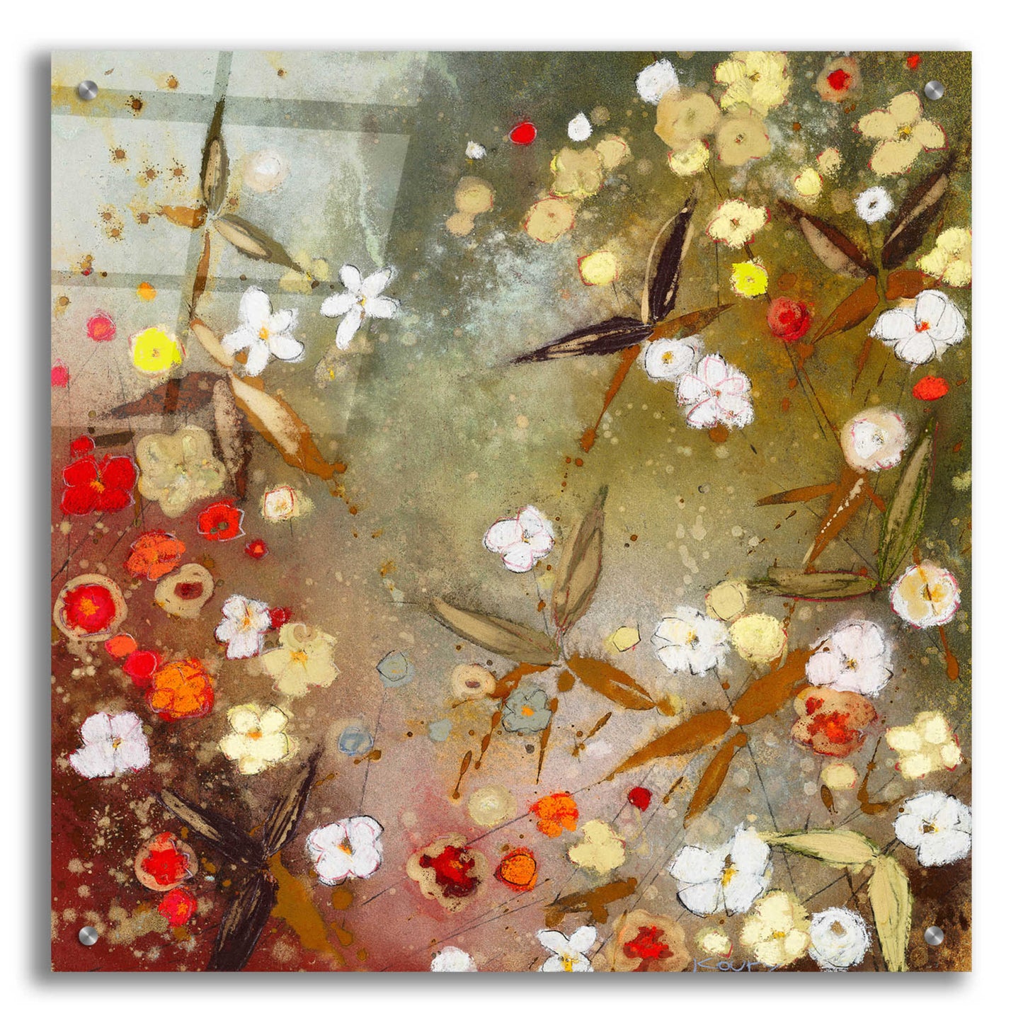 Epic Art 'Gardens in the Mist XIII' by Aleah Koury, Acrylic Glass Wall Art,24x24