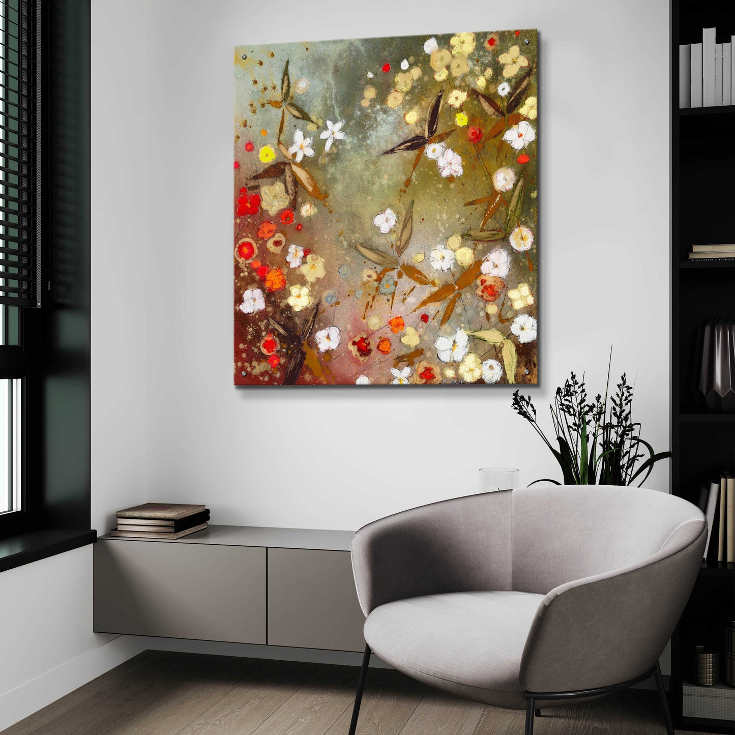 Epic Art 'Gardens in the Mist XIII' by Aleah Koury, Acrylic Glass Wall Art,36x36