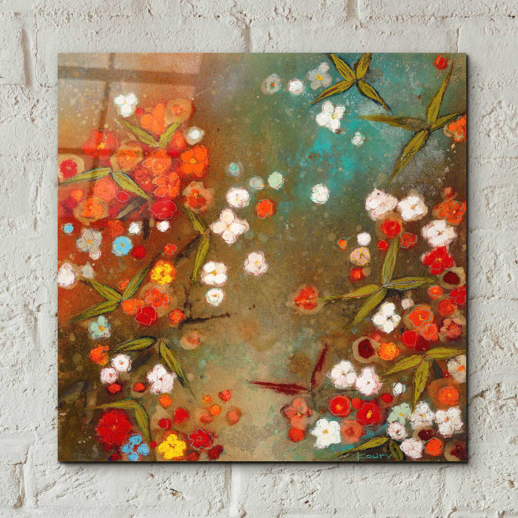 Epic Art 'Gardens in the Mist XIV' by Aleah Koury, Acrylic Glass Wall Art,12x12