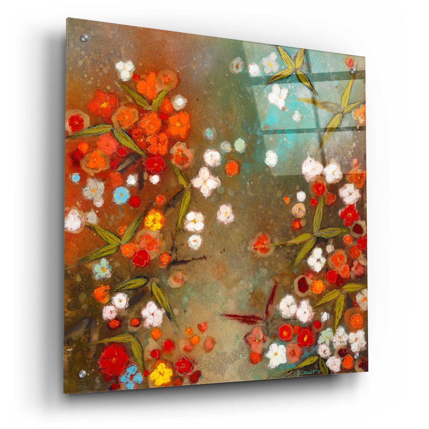 Epic Art 'Gardens in the Mist XIV' by Aleah Koury, Acrylic Glass Wall Art,24x24