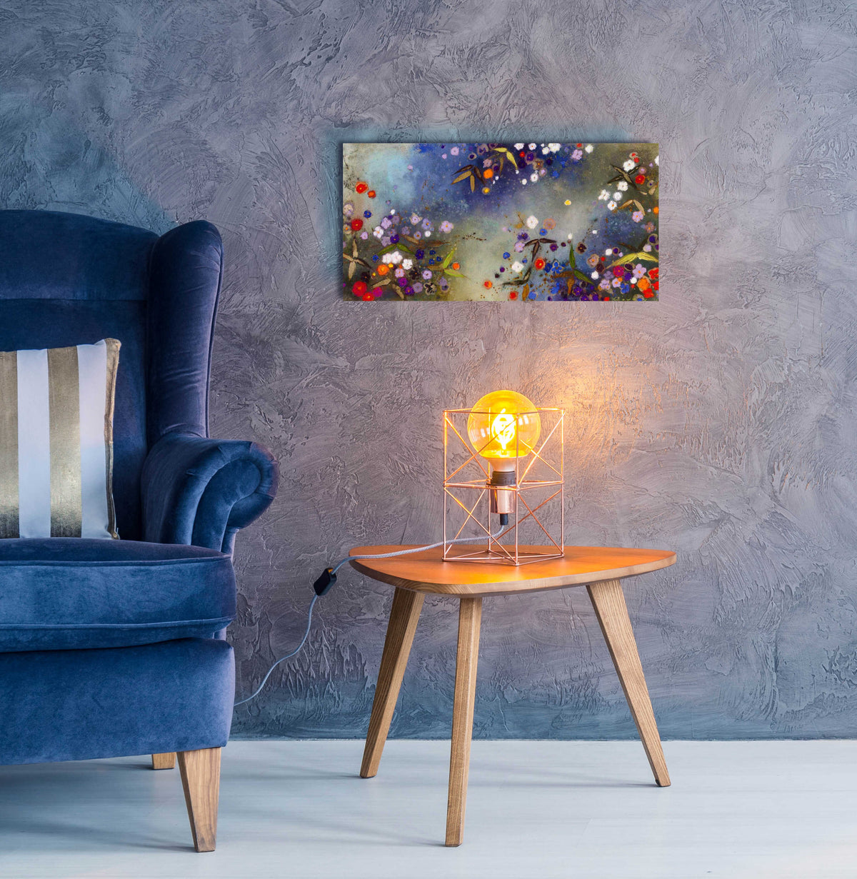 Epic Art 'Gardens in the Mist XV' by Aleah Koury, Acrylic Glass Wall Art,24x12