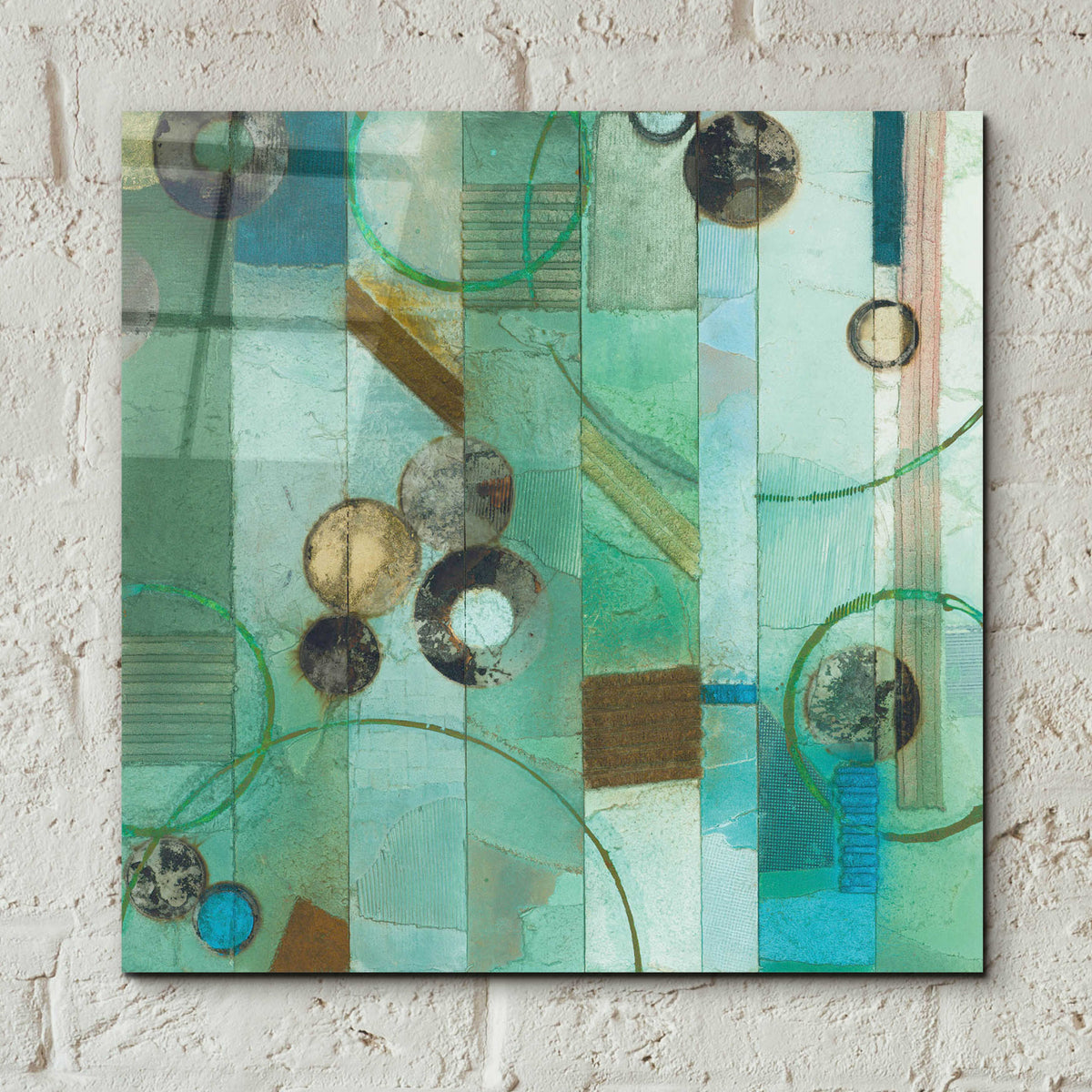 Epic Art 'Of This World No. 17' by Aleah Koury, Acrylic Glass Wall Art,12x12
