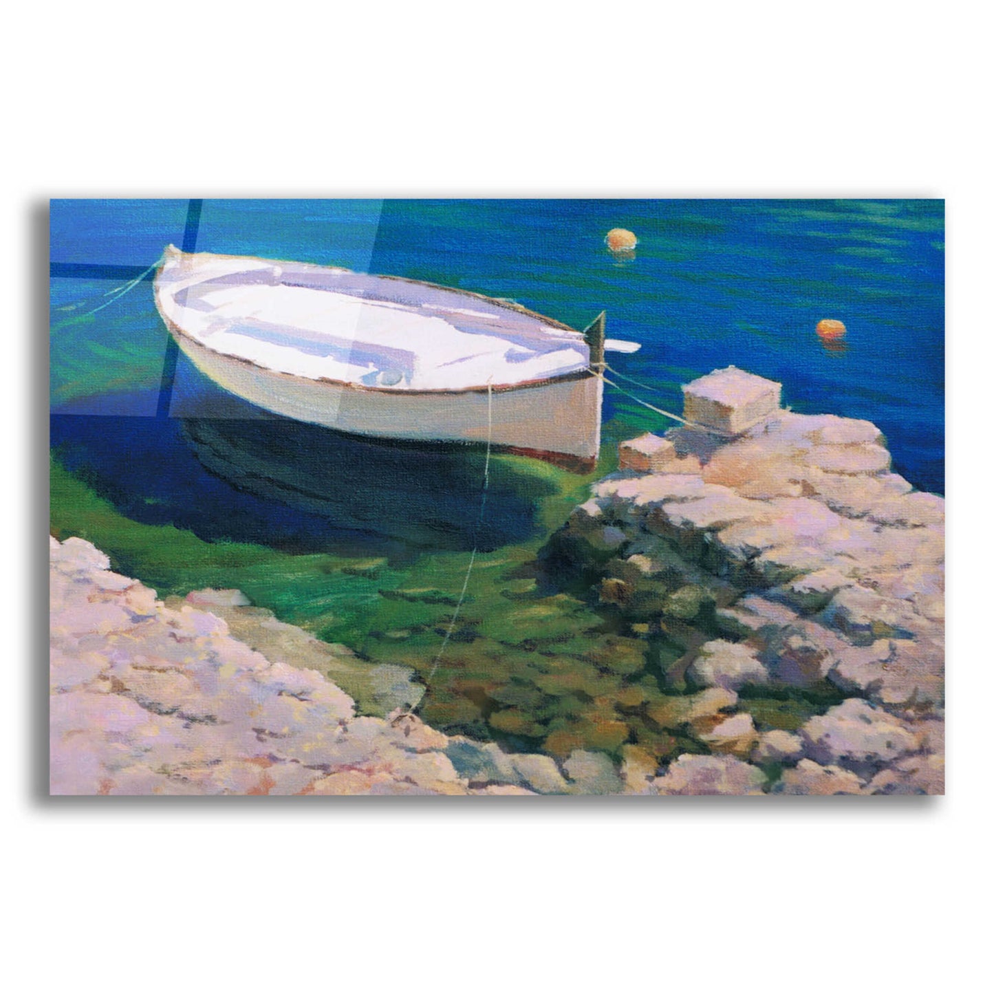 Epic Art 'Boat' by Alex Hook Krioutchkov, Acrylic Glass Wall Art,16x12