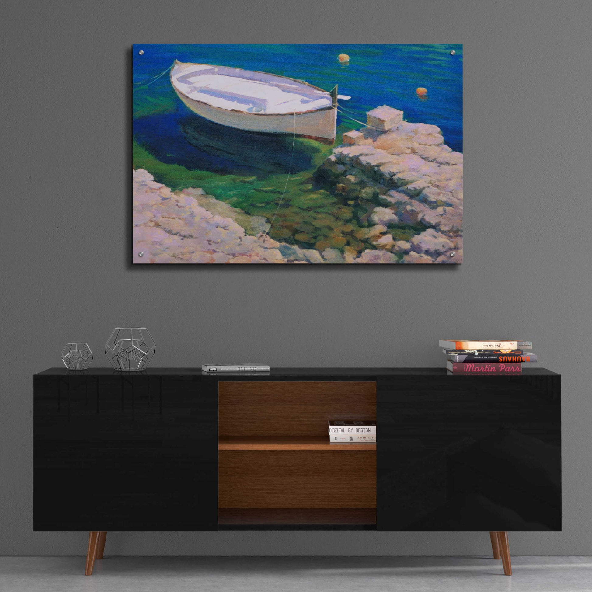 Epic Art 'Boat' by Alex Hook Krioutchkov, Acrylic Glass Wall Art,36x24