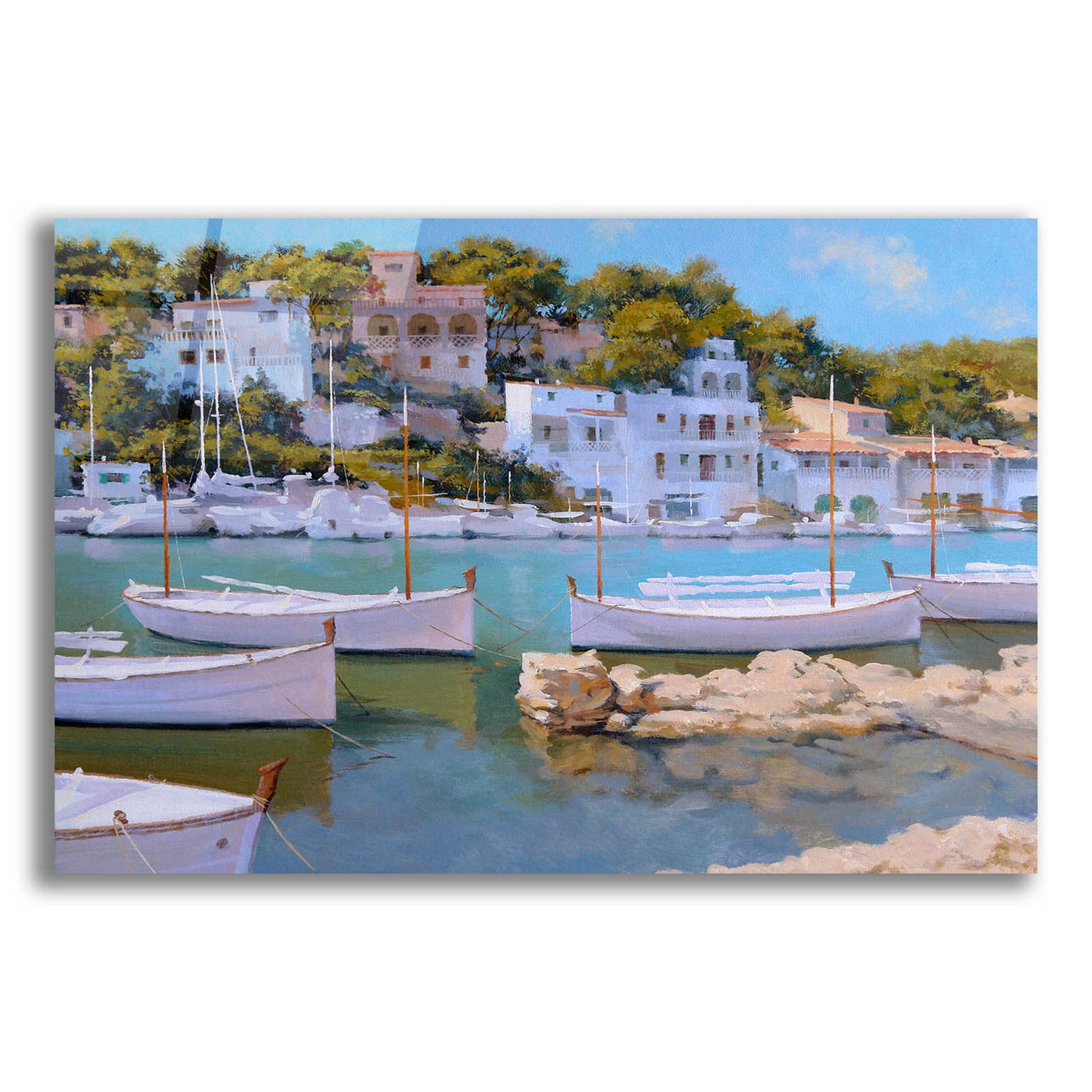 Epic Art 'Cala Figuera 32' by Alex Hook Krioutchkov, Acrylic Glass Wall Art,16x12