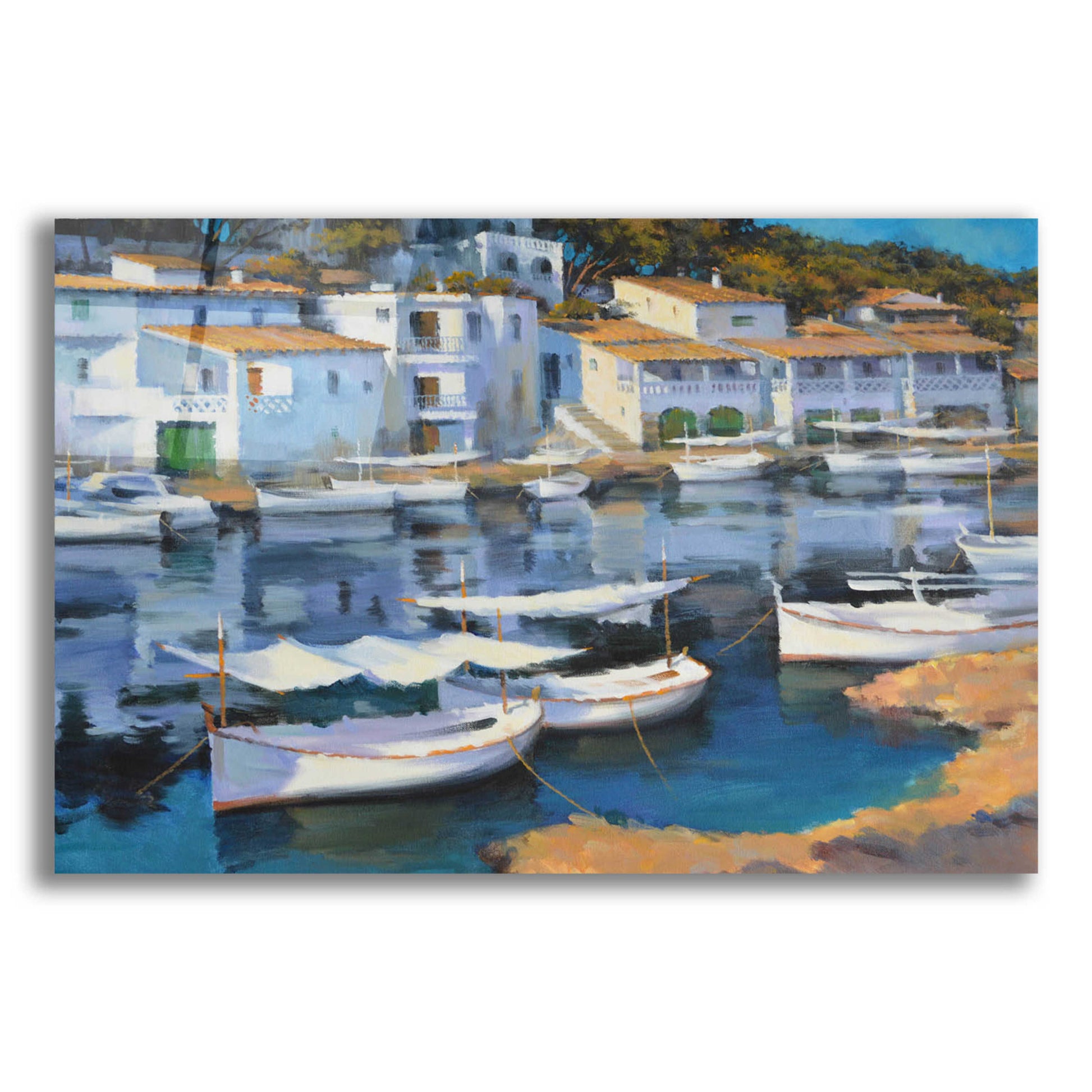 Epic Art 'Cala Figuera' by Alex Hook Krioutchkov, Acrylic Glass Wall Art,16x12