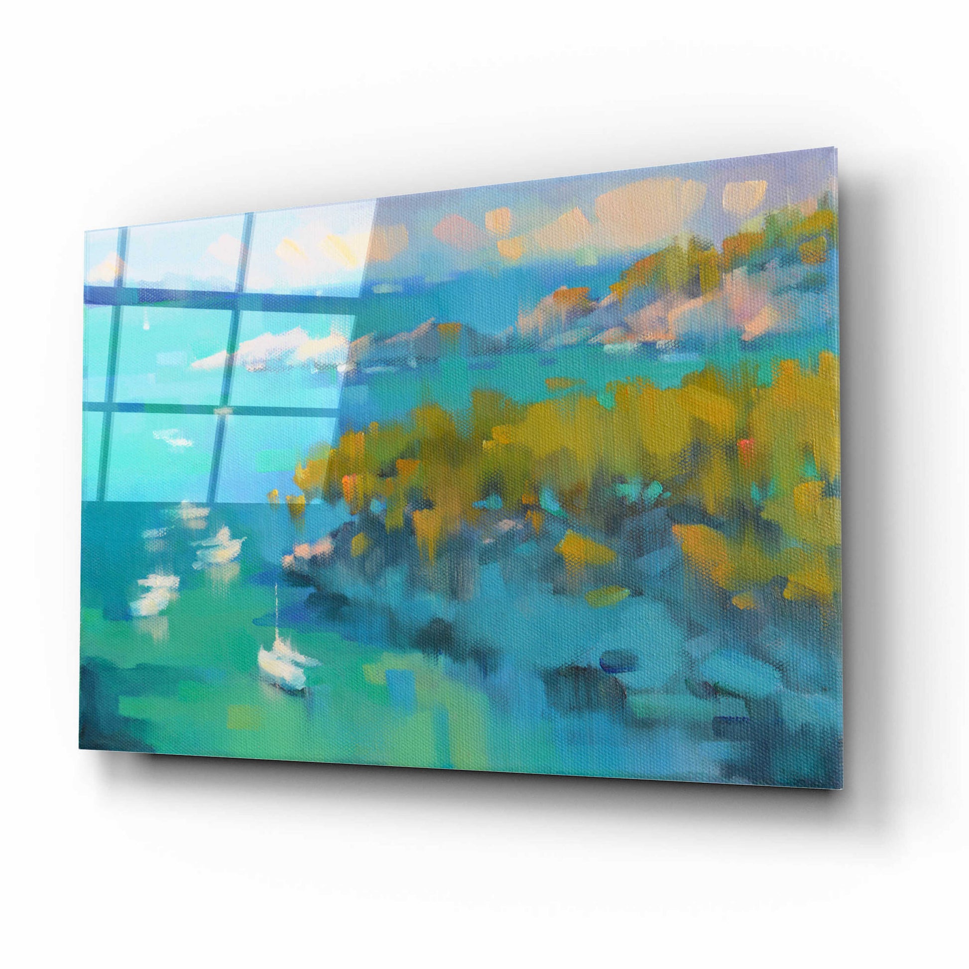 Epic Art 'Cala Fornels II' by Alex Hook Krioutchkov, Acrylic Glass Wall Art,16x12