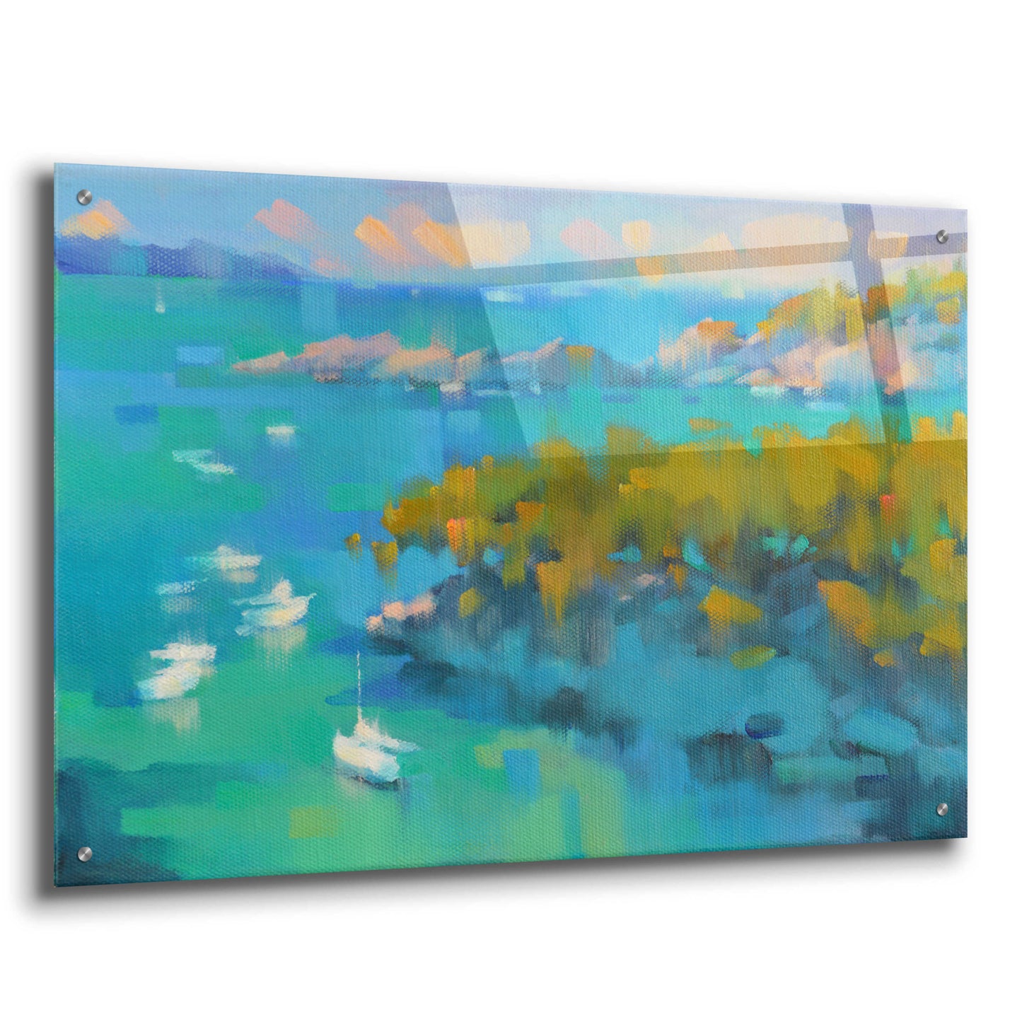 Epic Art 'Cala Fornels II' by Alex Hook Krioutchkov, Acrylic Glass Wall Art,36x24