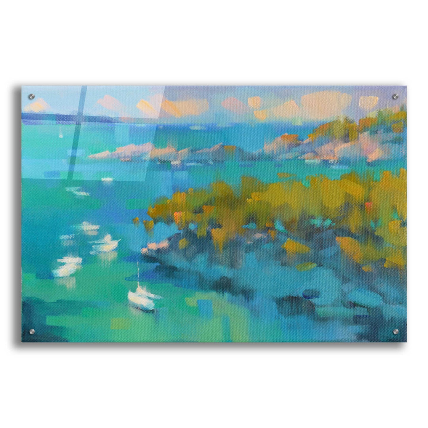 Epic Art 'Cala Fornels II' by Alex Hook Krioutchkov, Acrylic Glass Wall Art,36x24