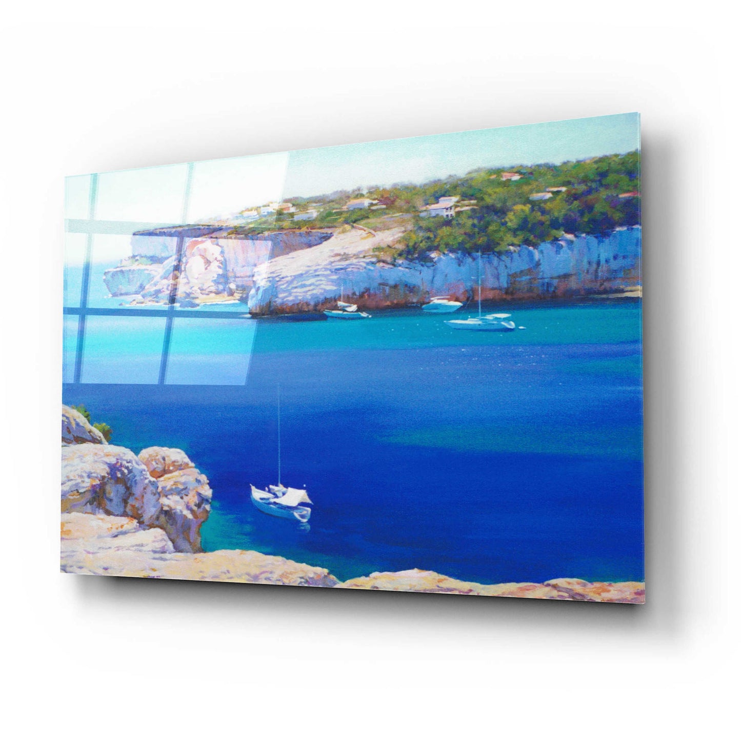 Epic Art 'Cala Llombards' by Alex Hook Krioutchkov, Acrylic Glass Wall Art,24x16