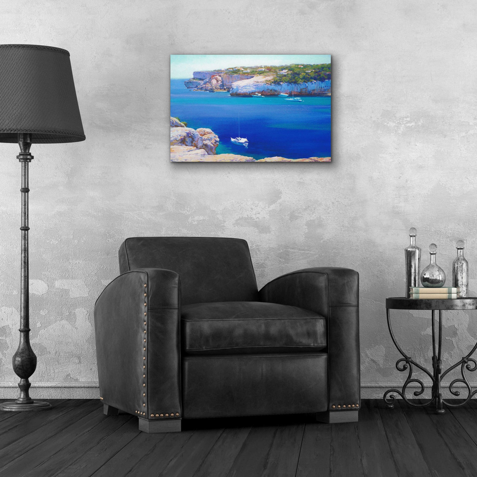 Epic Art 'Cala Llombards' by Alex Hook Krioutchkov, Acrylic Glass Wall Art,24x16