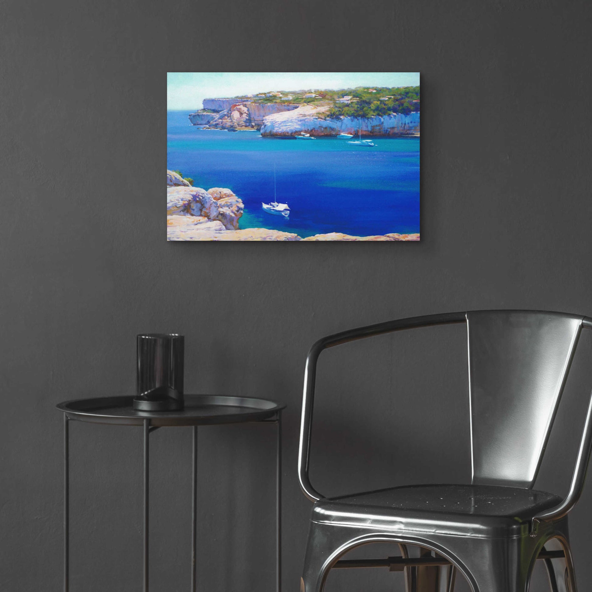 Epic Art 'Cala Llombards' by Alex Hook Krioutchkov, Acrylic Glass Wall Art,24x16