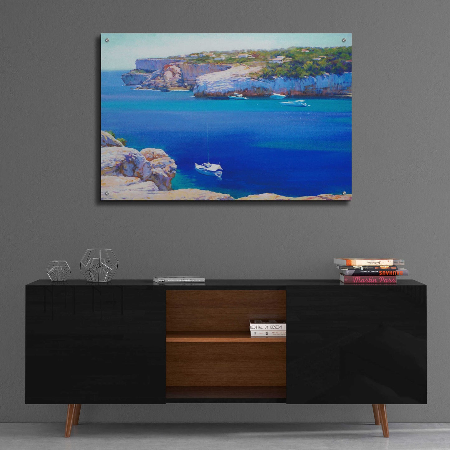 Epic Art 'Cala Llombards' by Alex Hook Krioutchkov, Acrylic Glass Wall Art,36x24