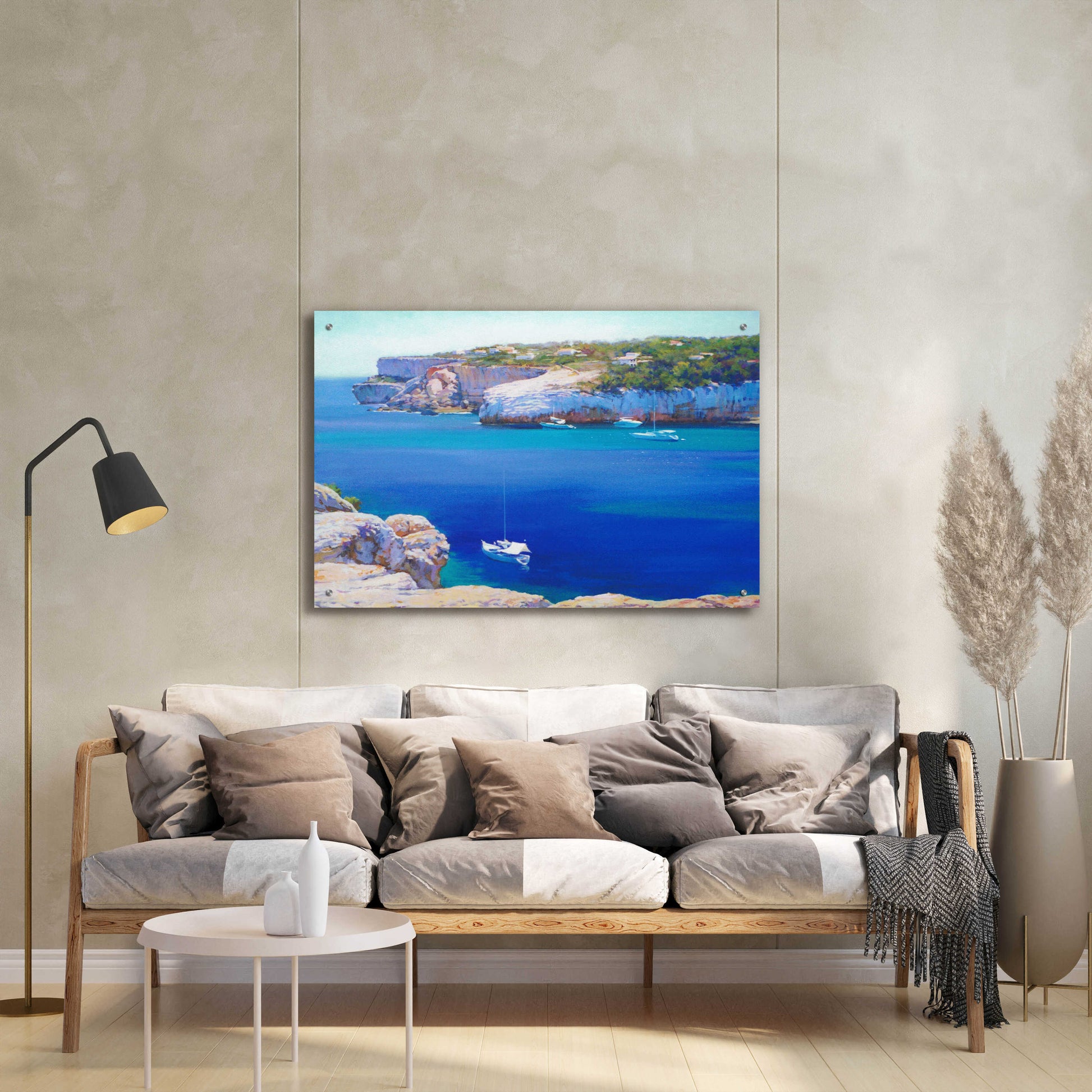 Epic Art 'Cala Llombards' by Alex Hook Krioutchkov, Acrylic Glass Wall Art,36x24