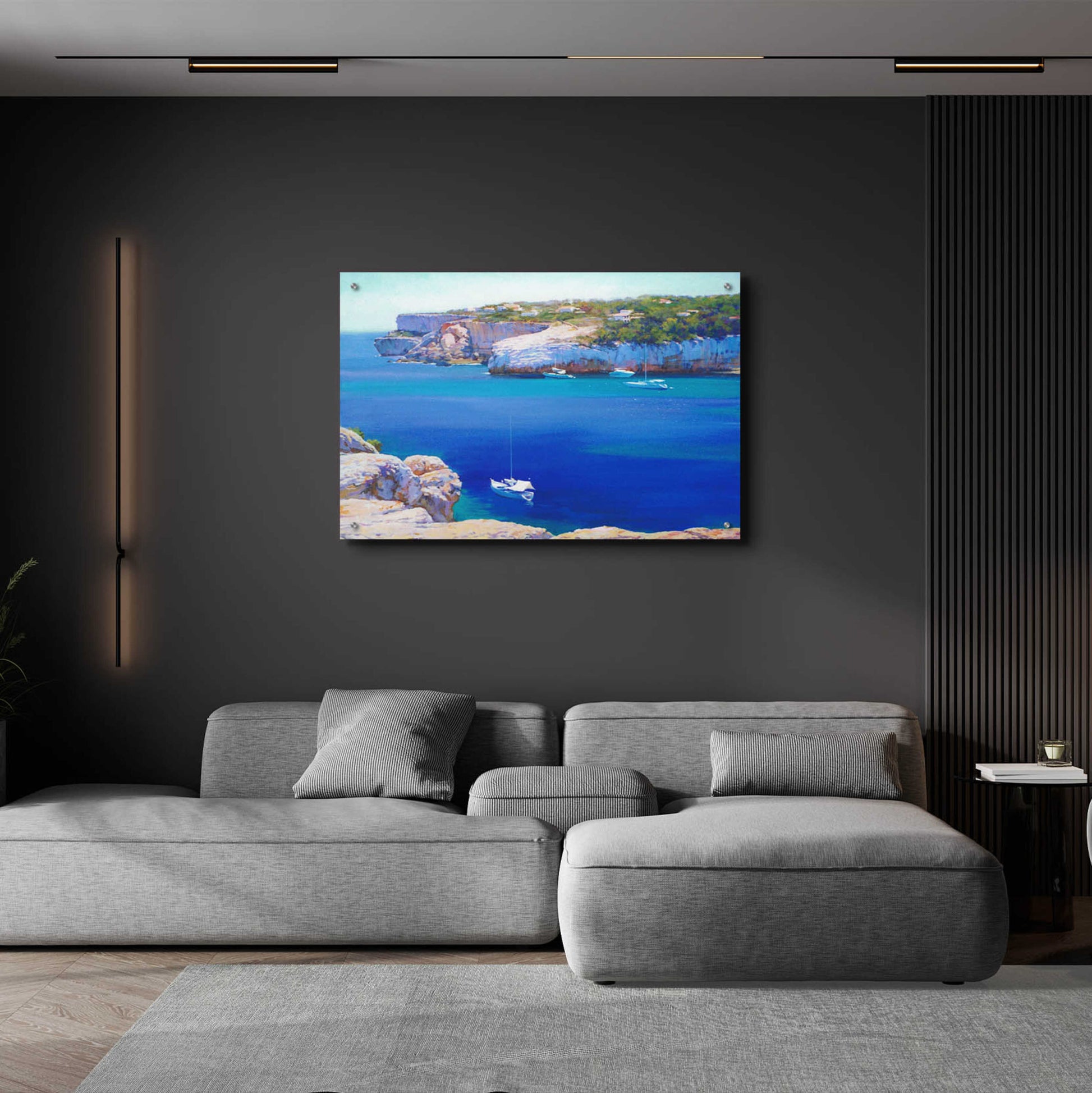 Epic Art 'Cala Llombards' by Alex Hook Krioutchkov, Acrylic Glass Wall Art,36x24