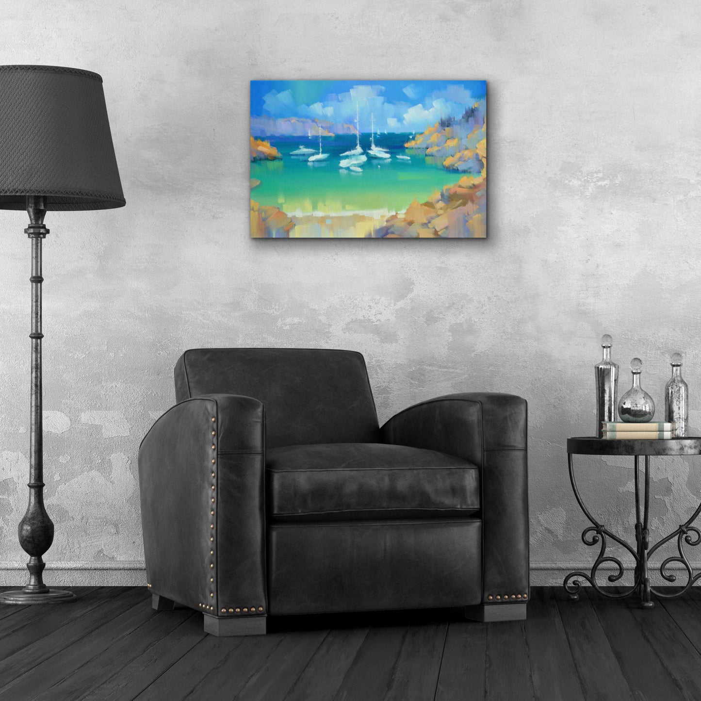 Epic Art 'Cala Llombards VI' by Alex Hook Krioutchkov, Acrylic Glass Wall Art,24x16