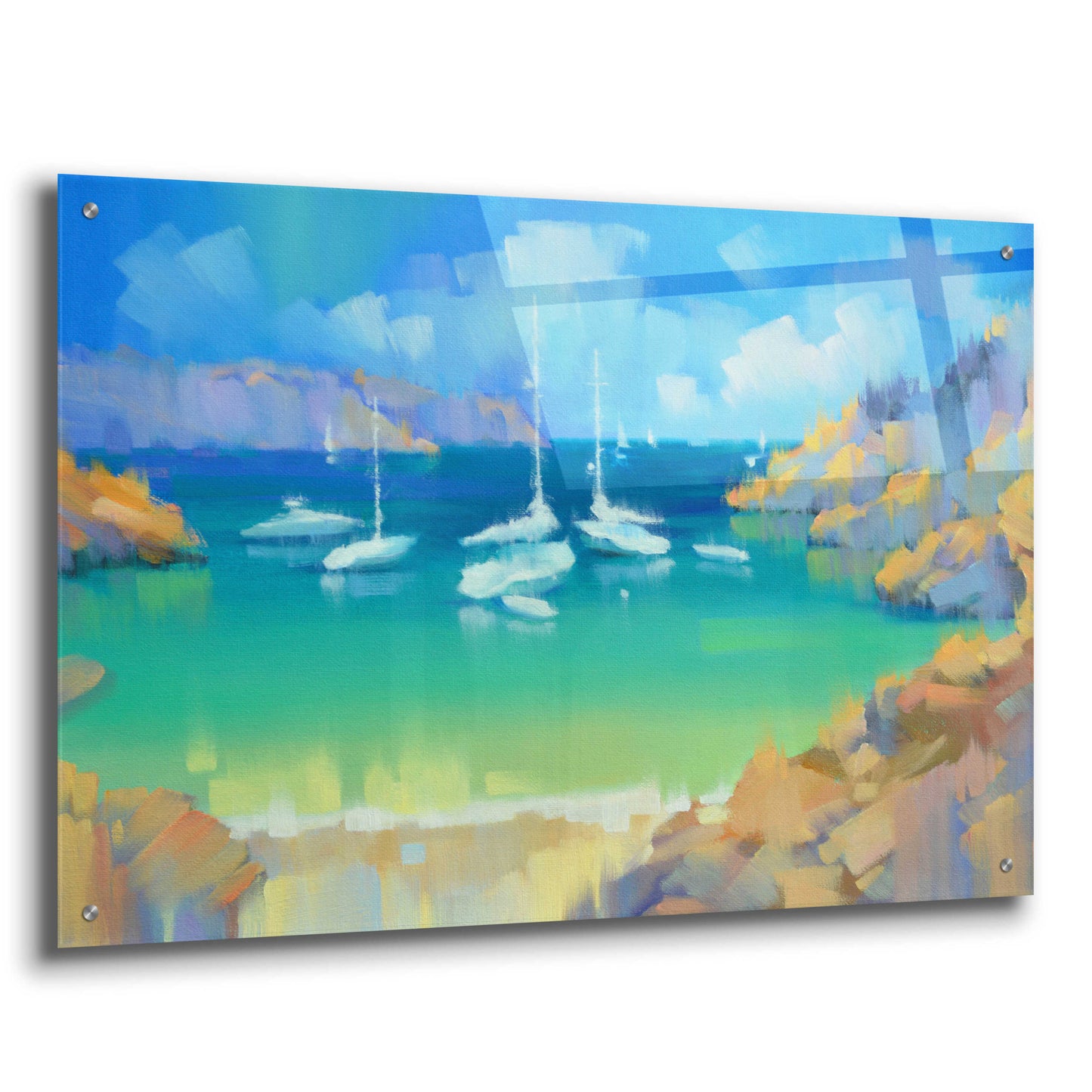 Epic Art 'Cala Llombards VI' by Alex Hook Krioutchkov, Acrylic Glass Wall Art,36x24