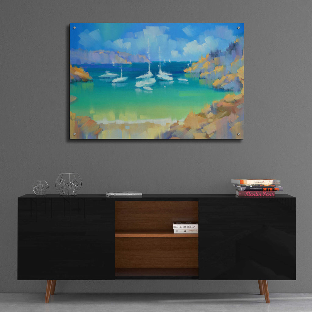Epic Art 'Cala Llombards VI' by Alex Hook Krioutchkov, Acrylic Glass Wall Art,36x24
