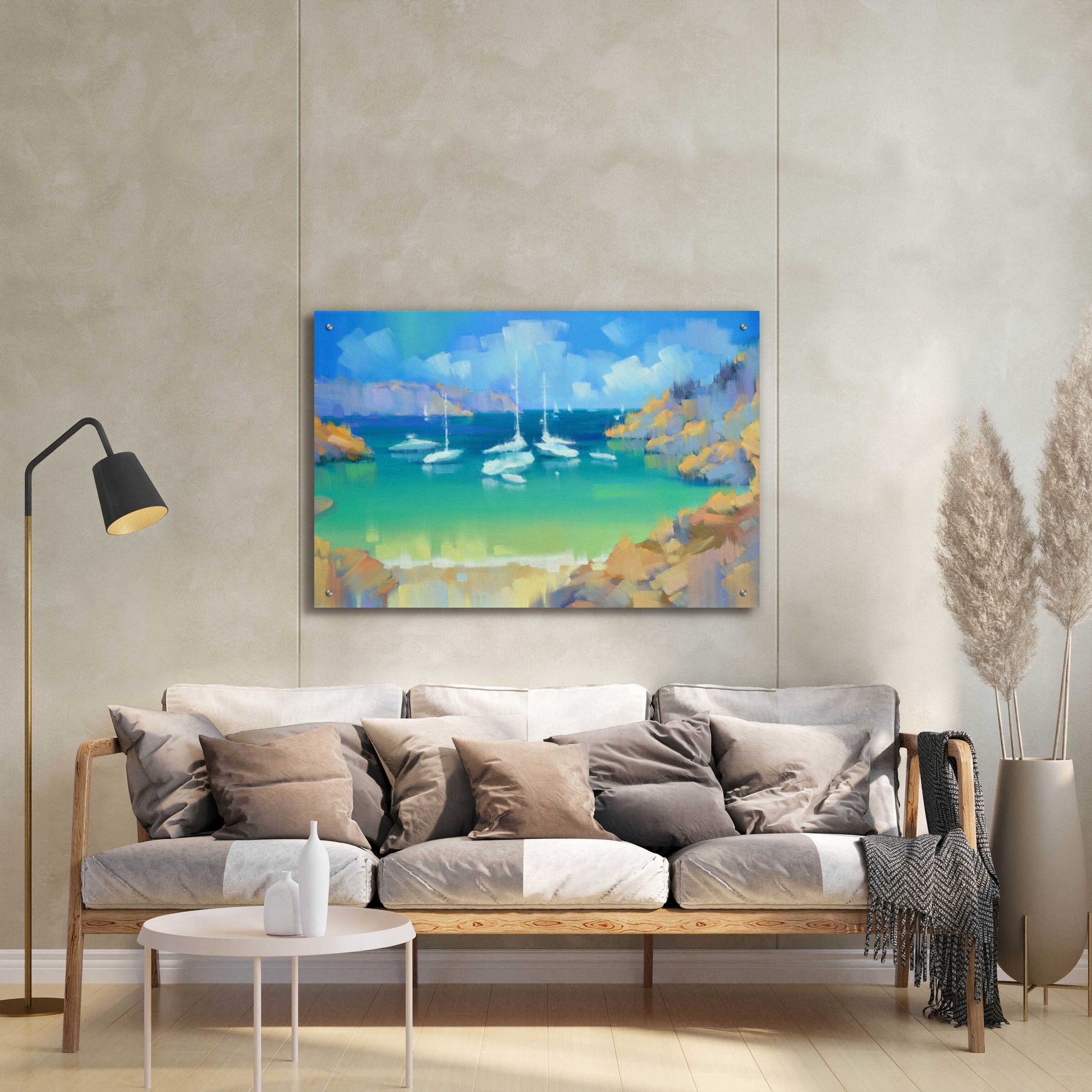 Epic Art 'Cala Llombards VI' by Alex Hook Krioutchkov, Acrylic Glass Wall Art,36x24