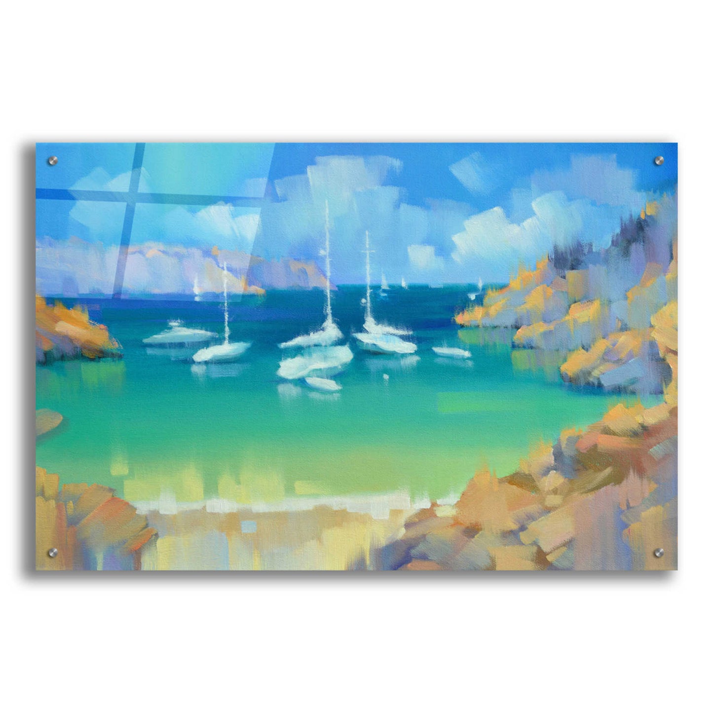 Epic Art 'Cala Llombards VI' by Alex Hook Krioutchkov, Acrylic Glass Wall Art,36x24