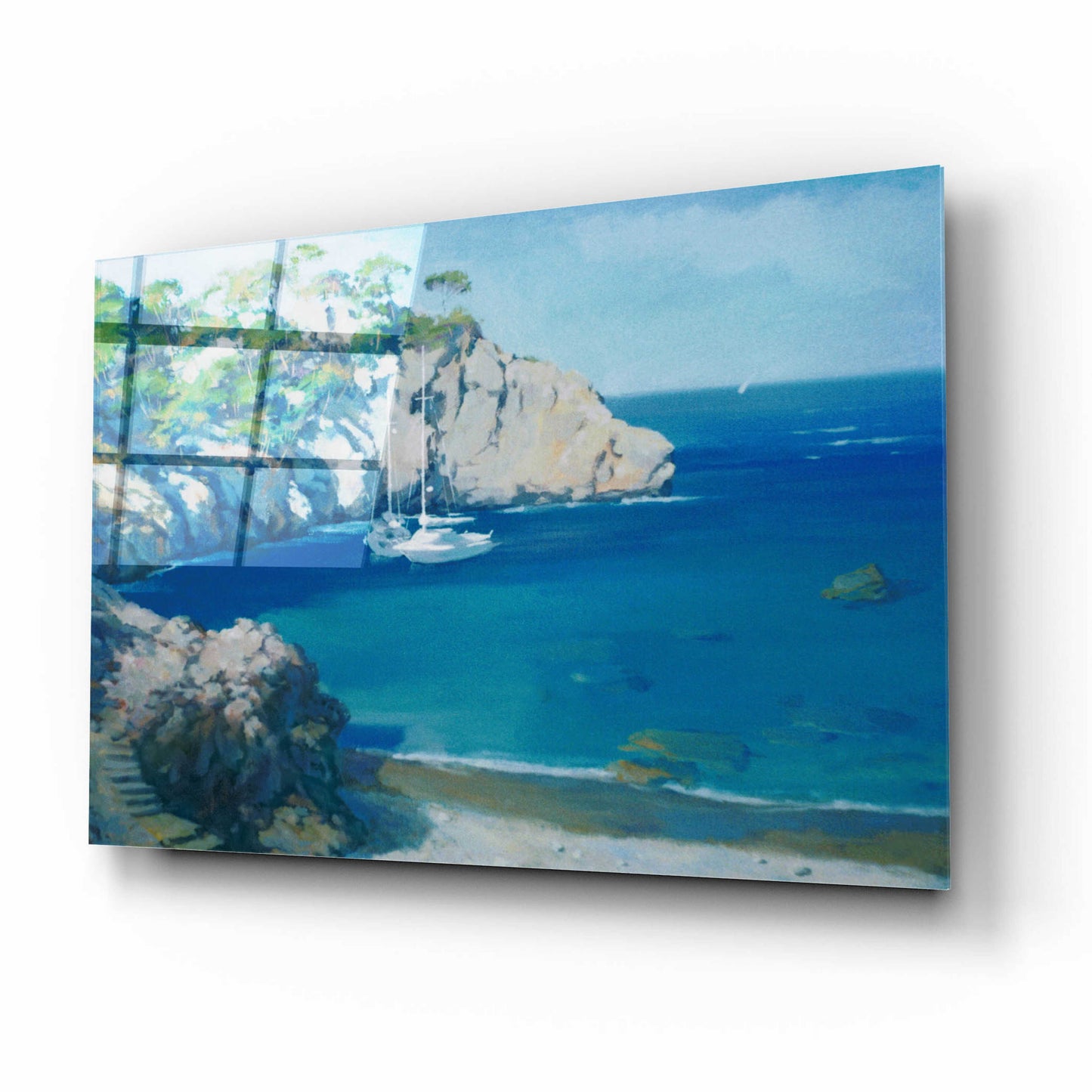 Epic Art 'Cala Secreta' by Alex Hook Krioutchkov, Acrylic Glass Wall Art,16x12