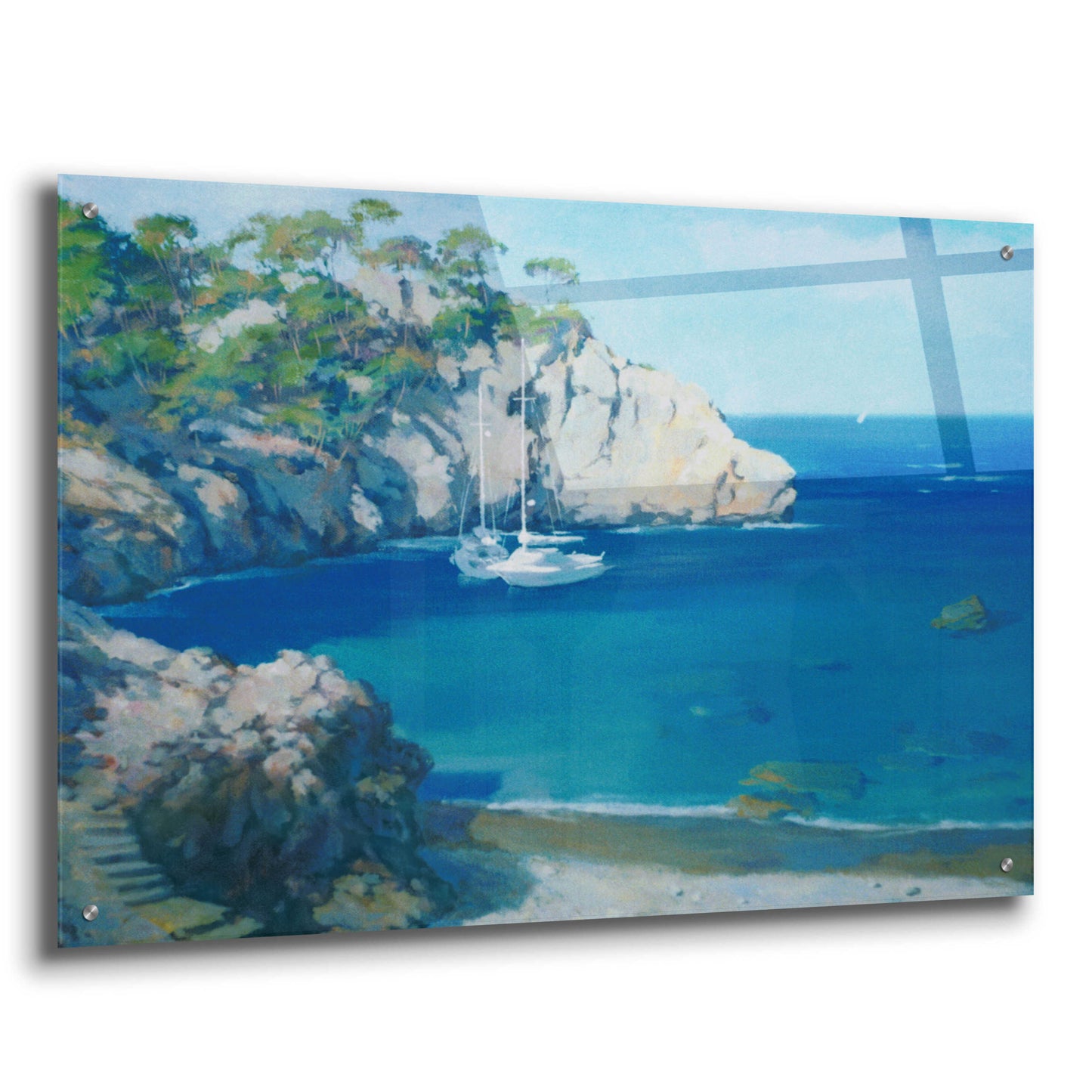 Epic Art 'Cala Secreta' by Alex Hook Krioutchkov, Acrylic Glass Wall Art,36x24