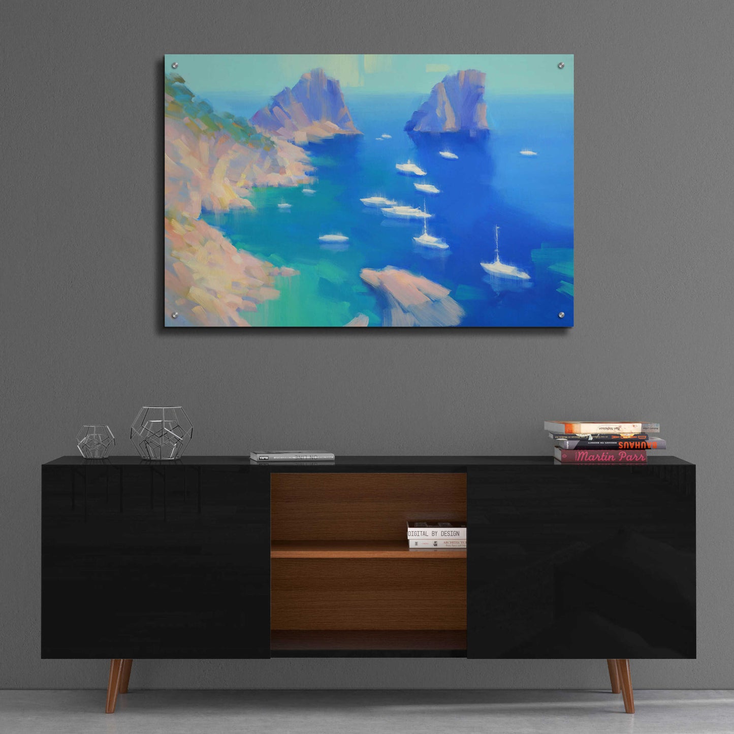 Epic Art 'Capri II' by Alex Hook Krioutchkov, Acrylic Glass Wall Art,36x24